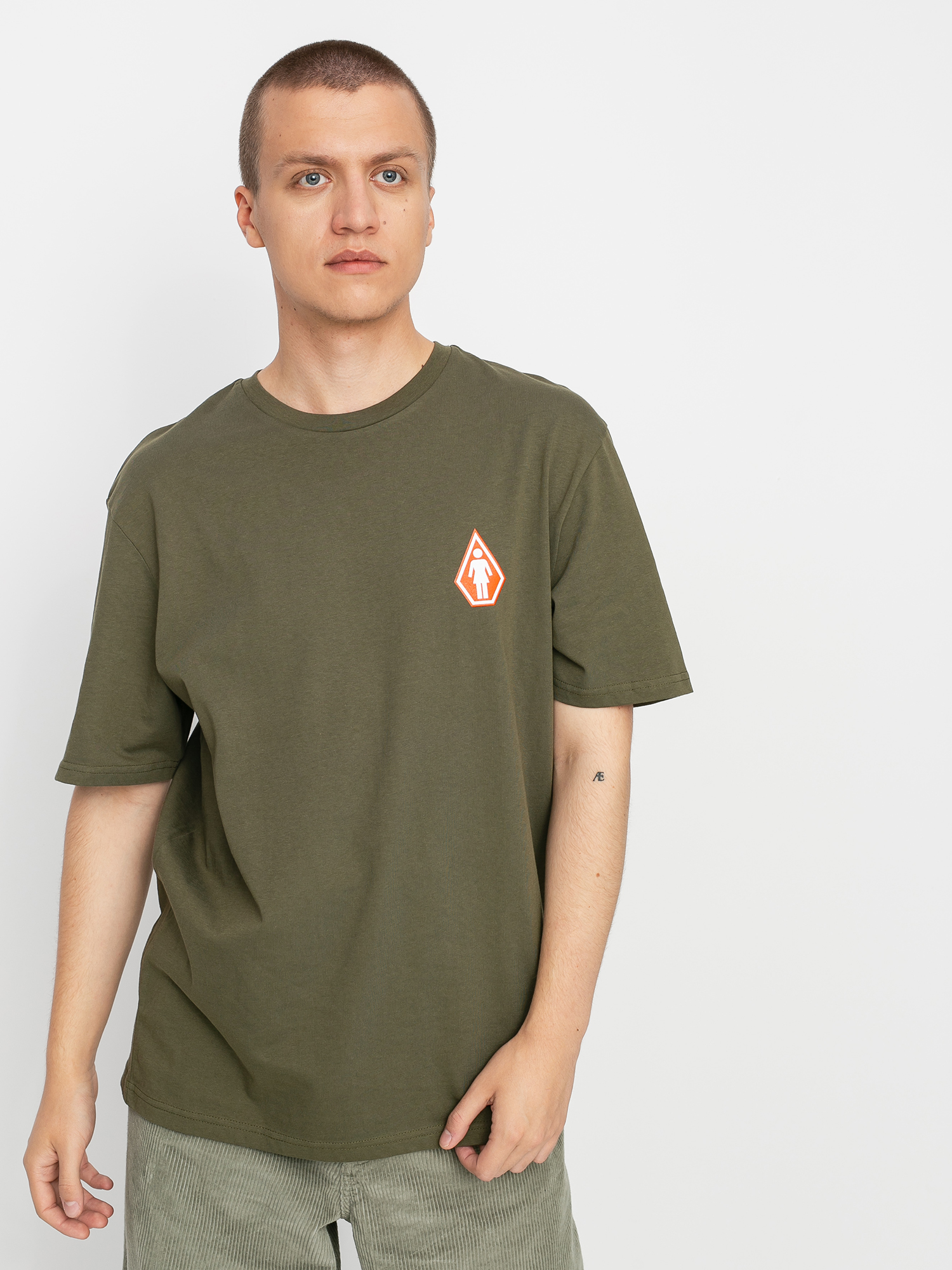 T-shirt Volcom X Girl Skateboards Pretty Stoned Rlx (military)