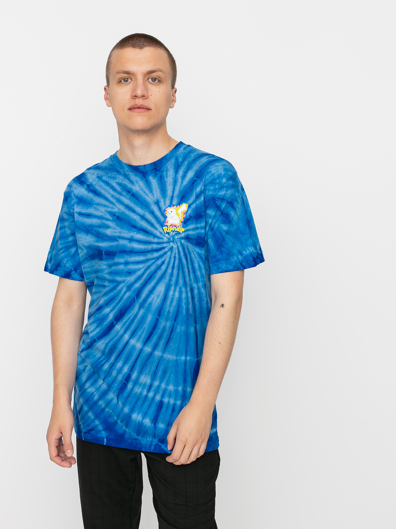 T-shirt RipNDip Catch Em All (blue spiral dye)