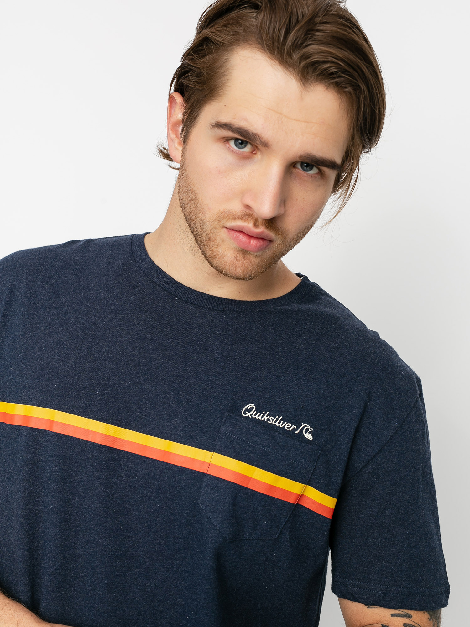 T-shirt Quiksilver High Piped (navy blazer heather)