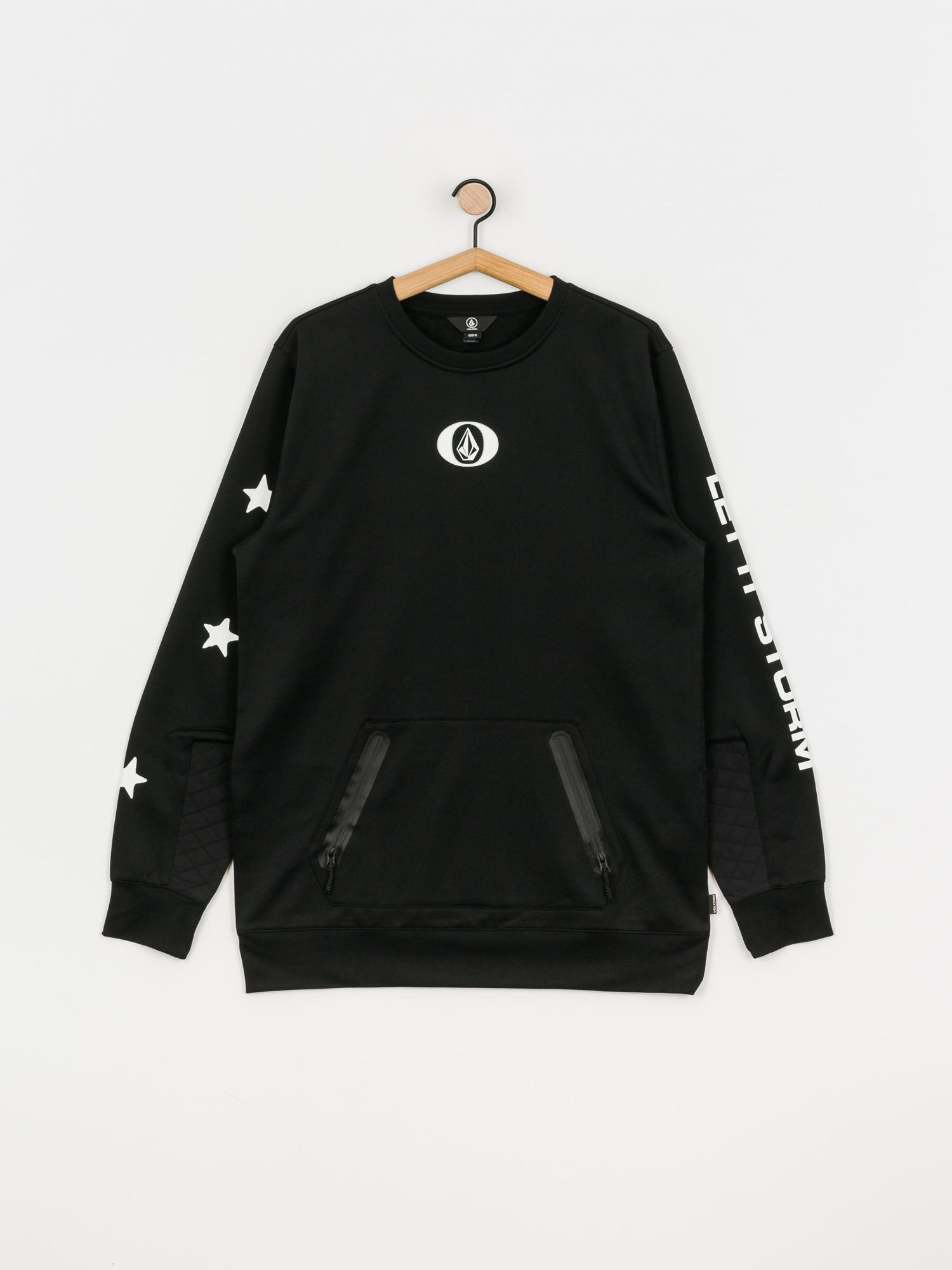 Męska Bluza aktywna Volcom Let It Storm Crew (black)