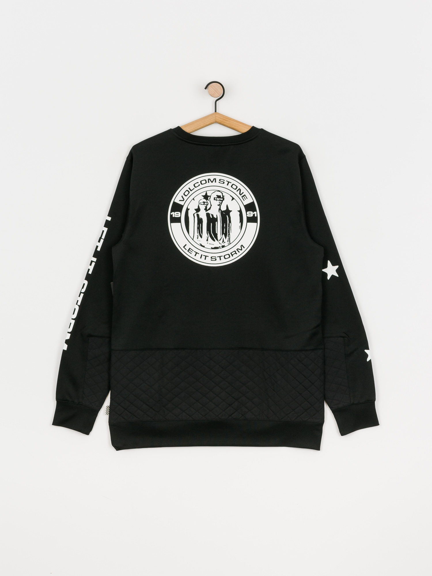 Męska Bluza aktywna Volcom Let It Storm Crew (black)