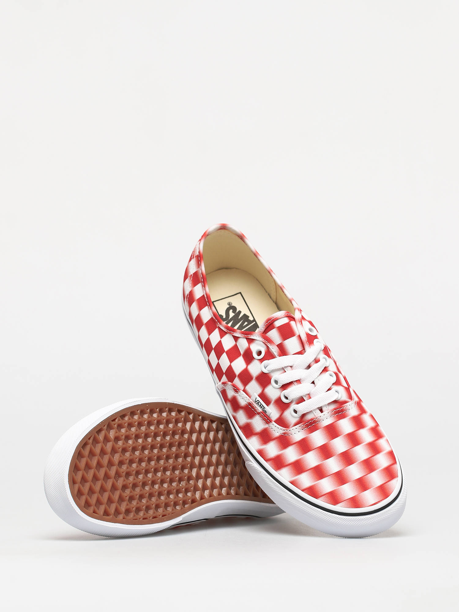 Buty Vans Authentic (blur check/true white/red)