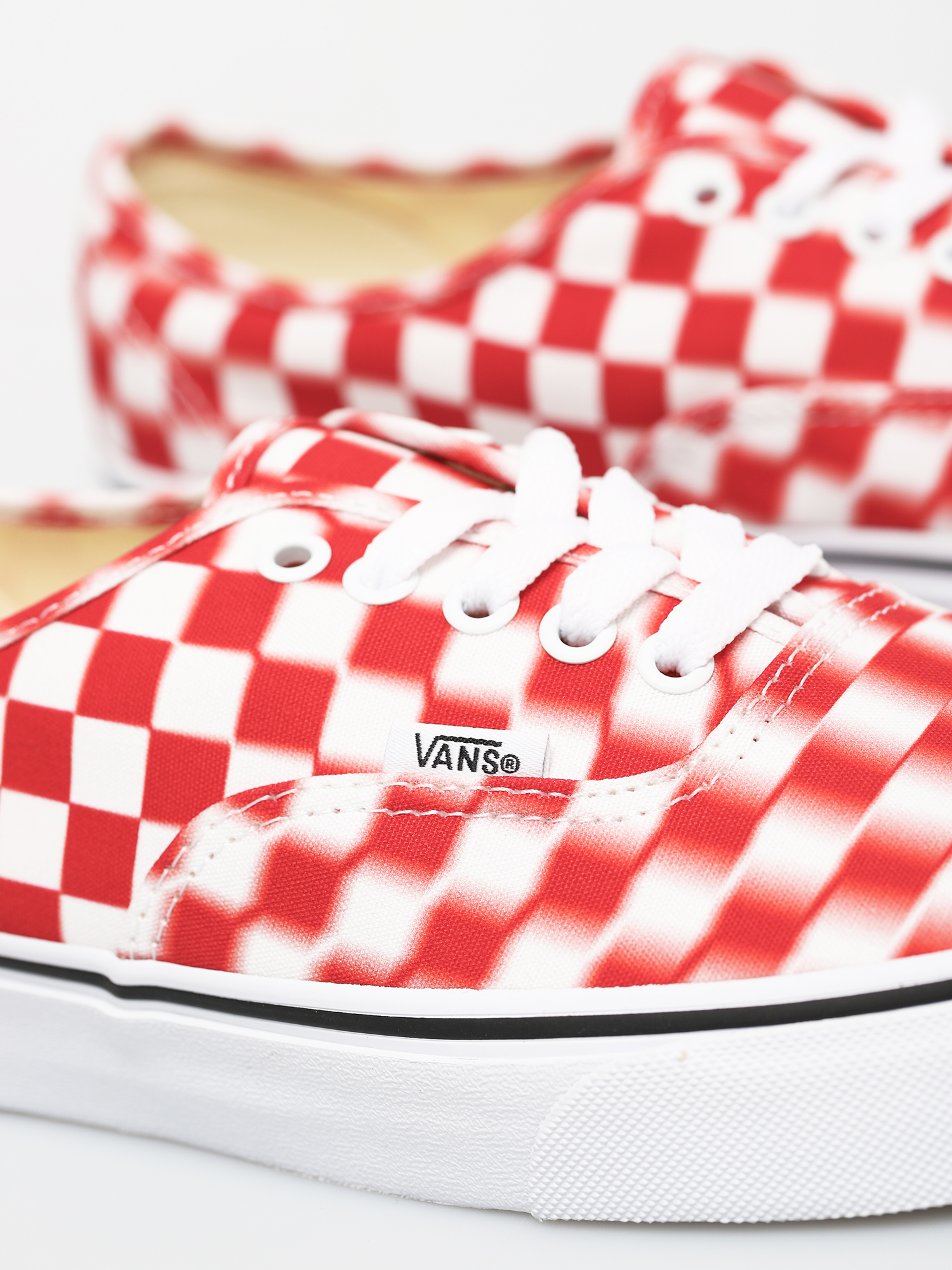Buty Vans Authentic (blur check/true white/red)
