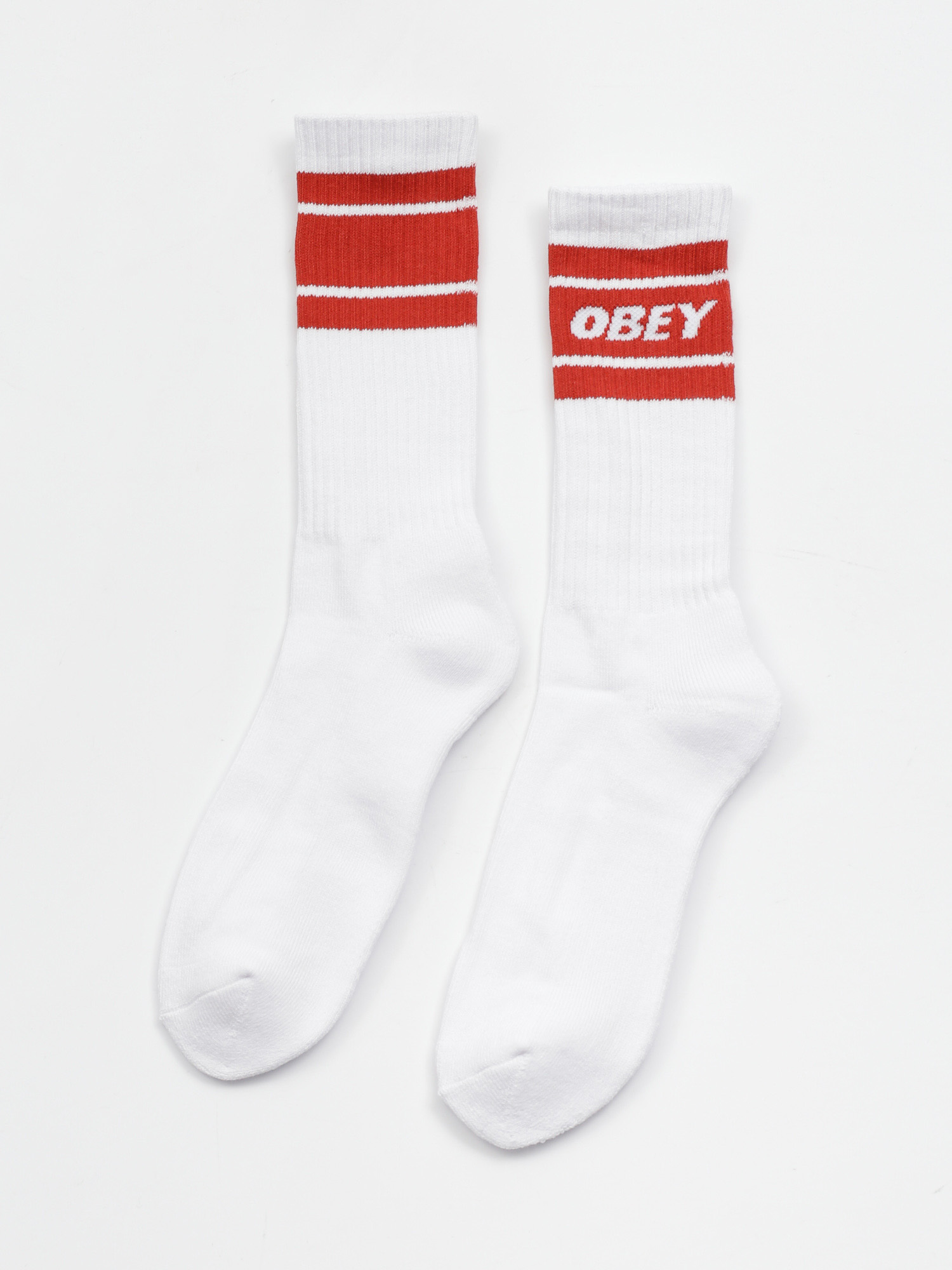 Skarpetki OBEY Cooper II (white/chili)