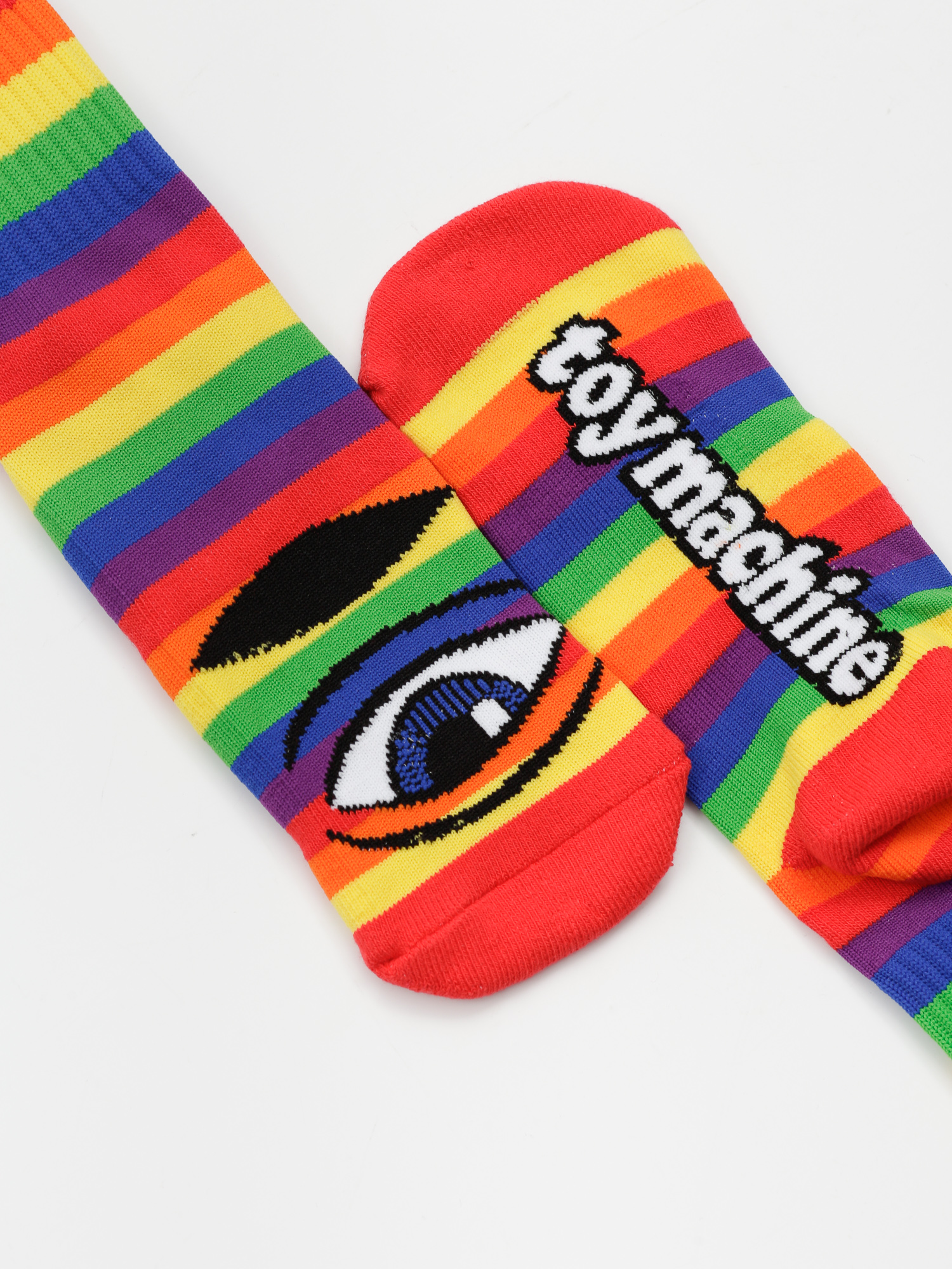 Skarpetki Toy Machine Sect Eye (rainbow stripe)