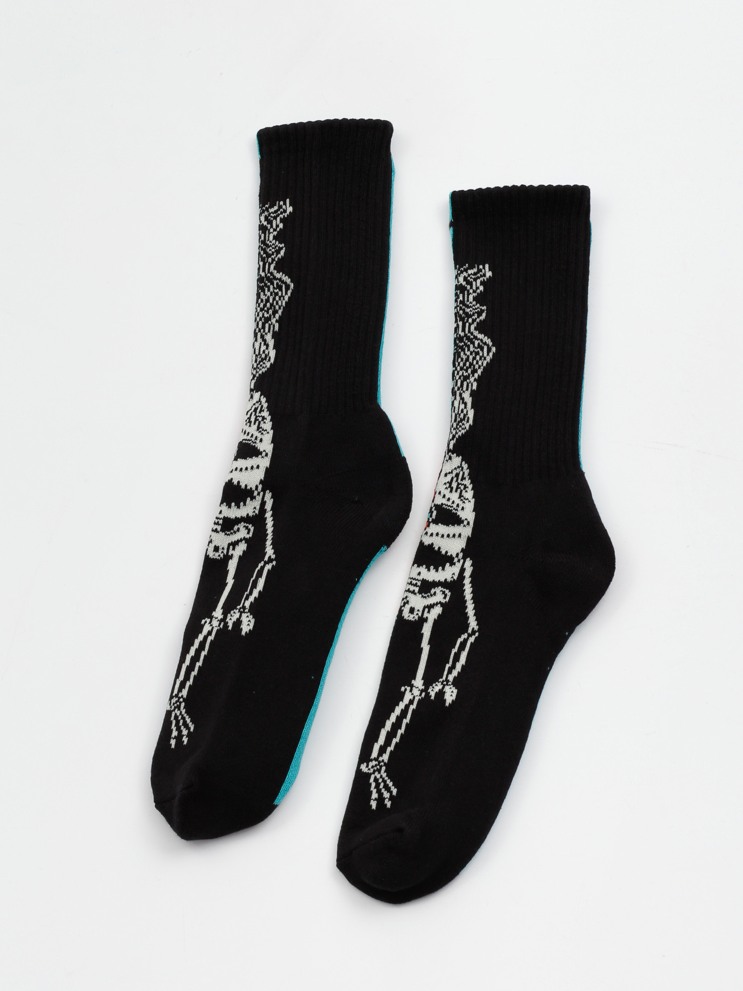 Skarpetki Toy Machine Split Sect (teal/black)