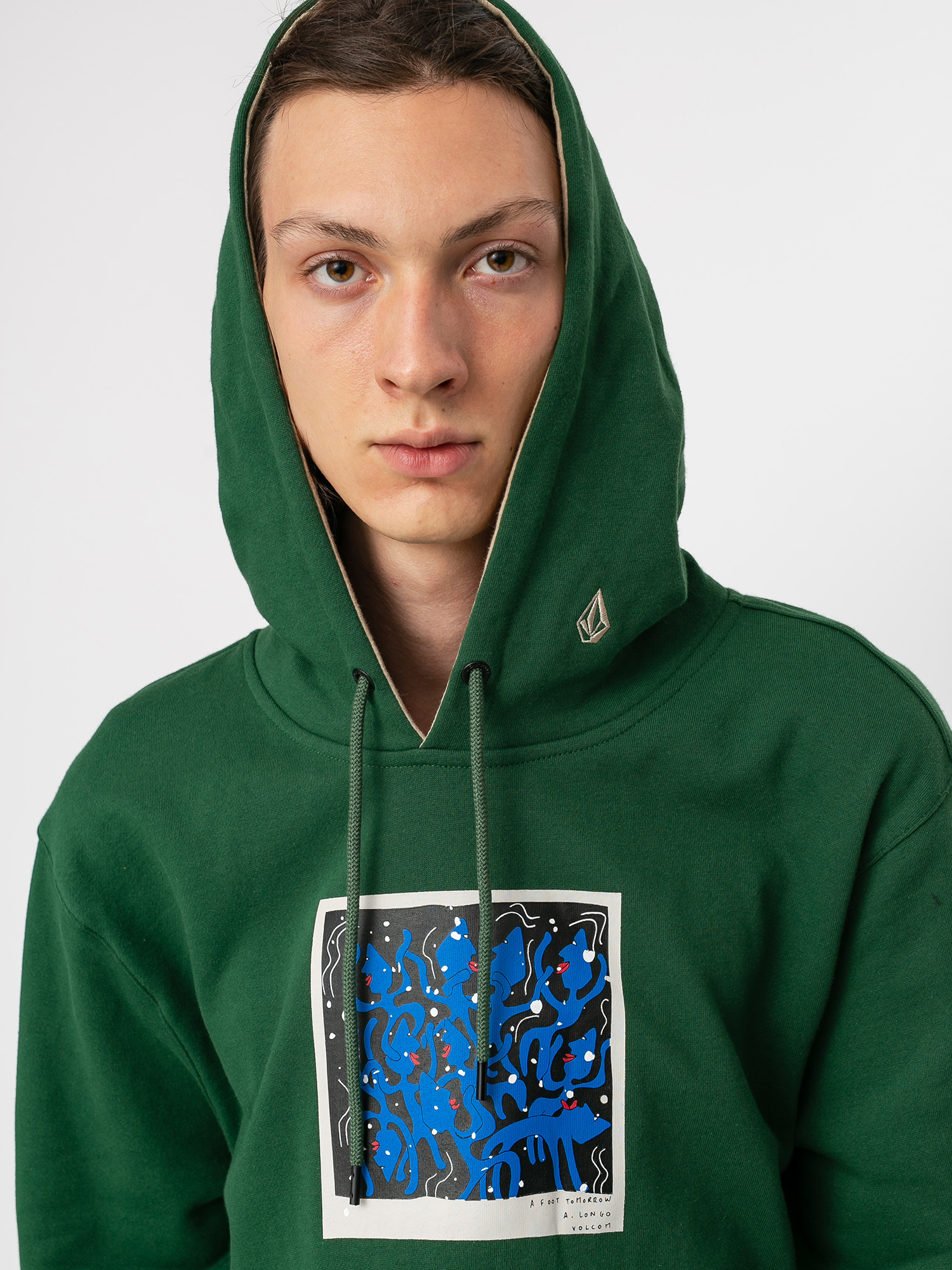 Bluza z kapturem Volcom Di HD (forest)