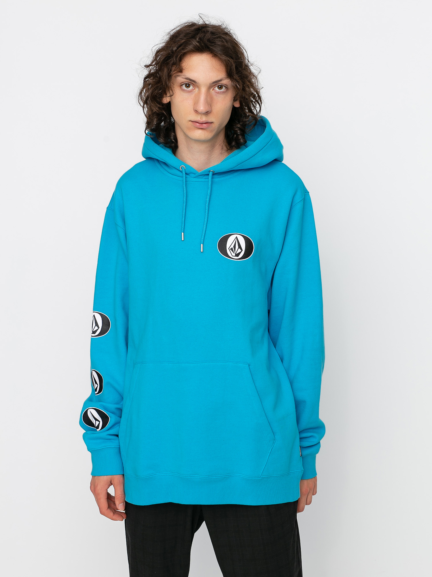Bluza z kapturem Volcom Stone Stack HD (aqua)