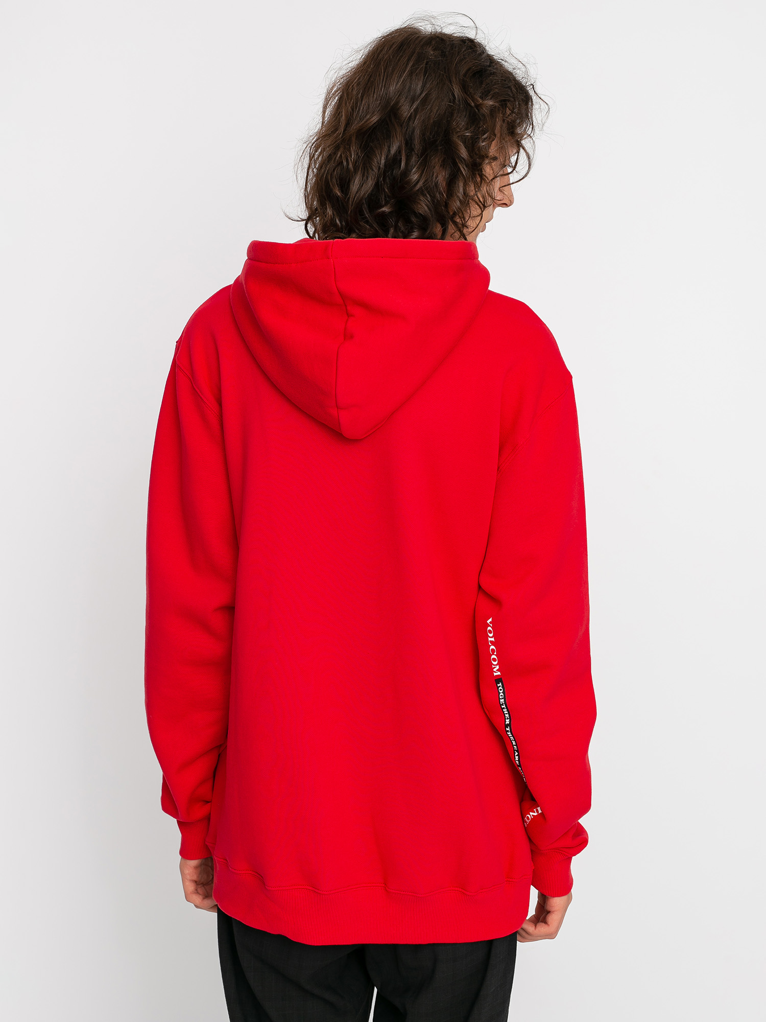 Bluza z kapturem Volcom Merick HD (fiery red)