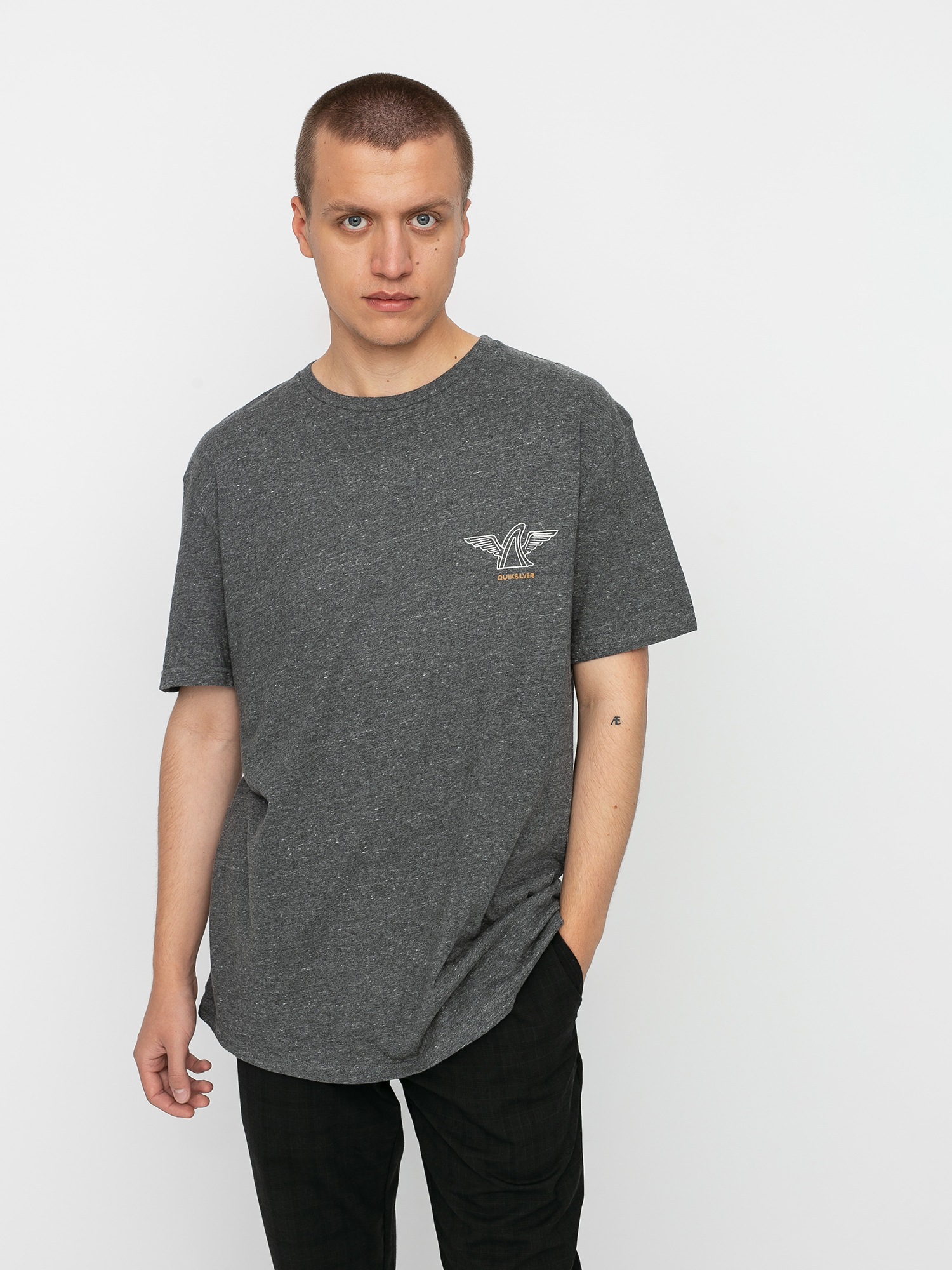 T-shirt Quiksilver Quik Local Shaper (charcoal heather)