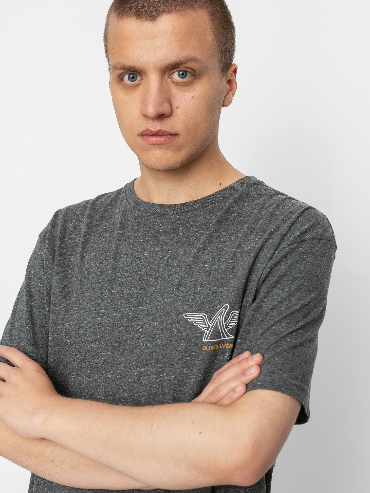 T-shirt Quiksilver Quik Local Shaper (charcoal heather)