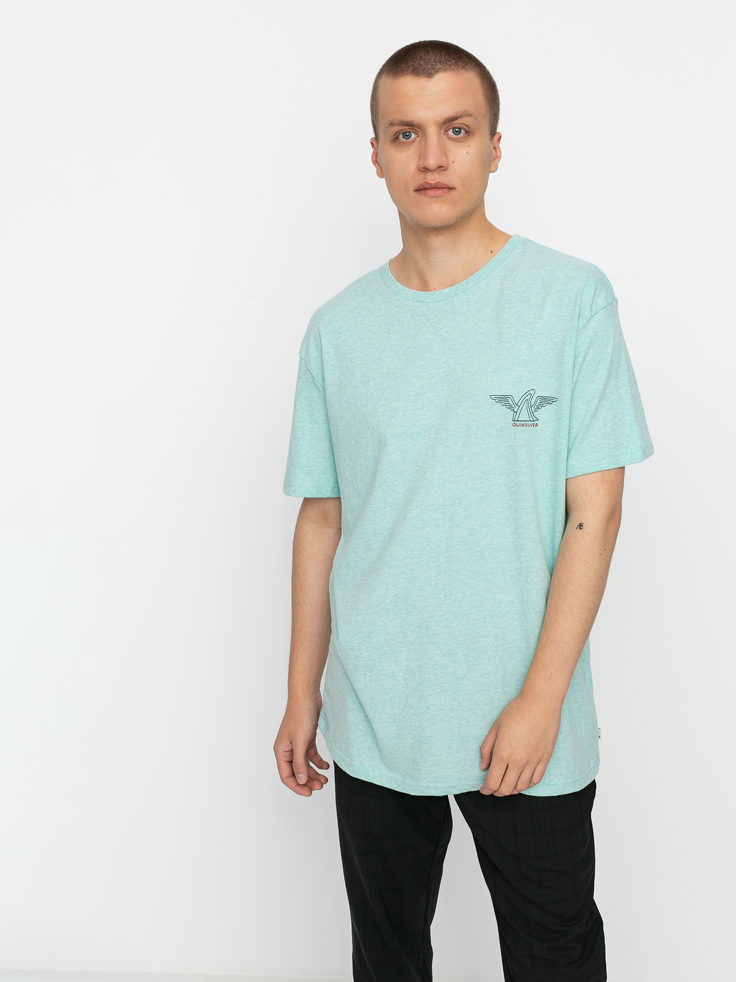 T-shirt Quiksilver Quik Local Shaper (eggshell blue heather)