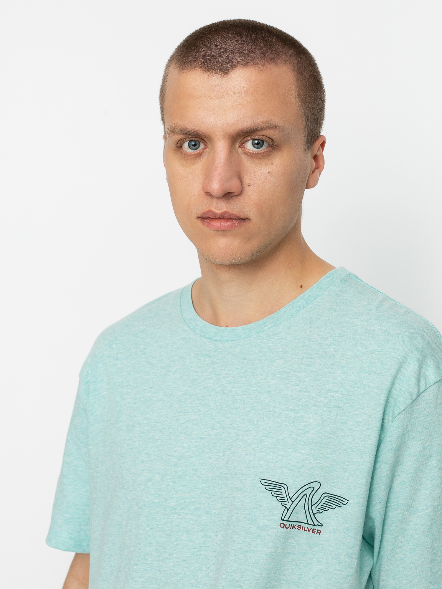 T-shirt Quiksilver Quik Local Shaper (eggshell blue heather)