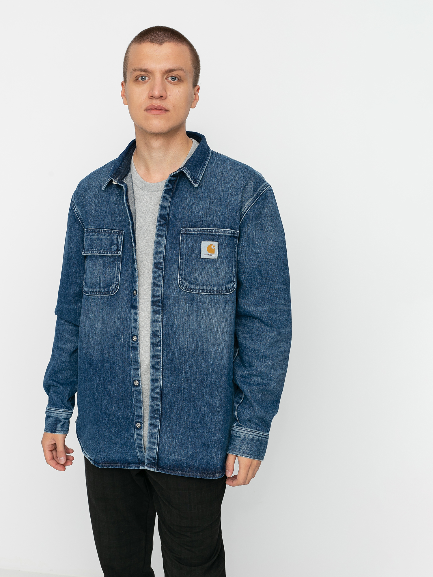 Koszula Carhartt WIP Salinac (blue)