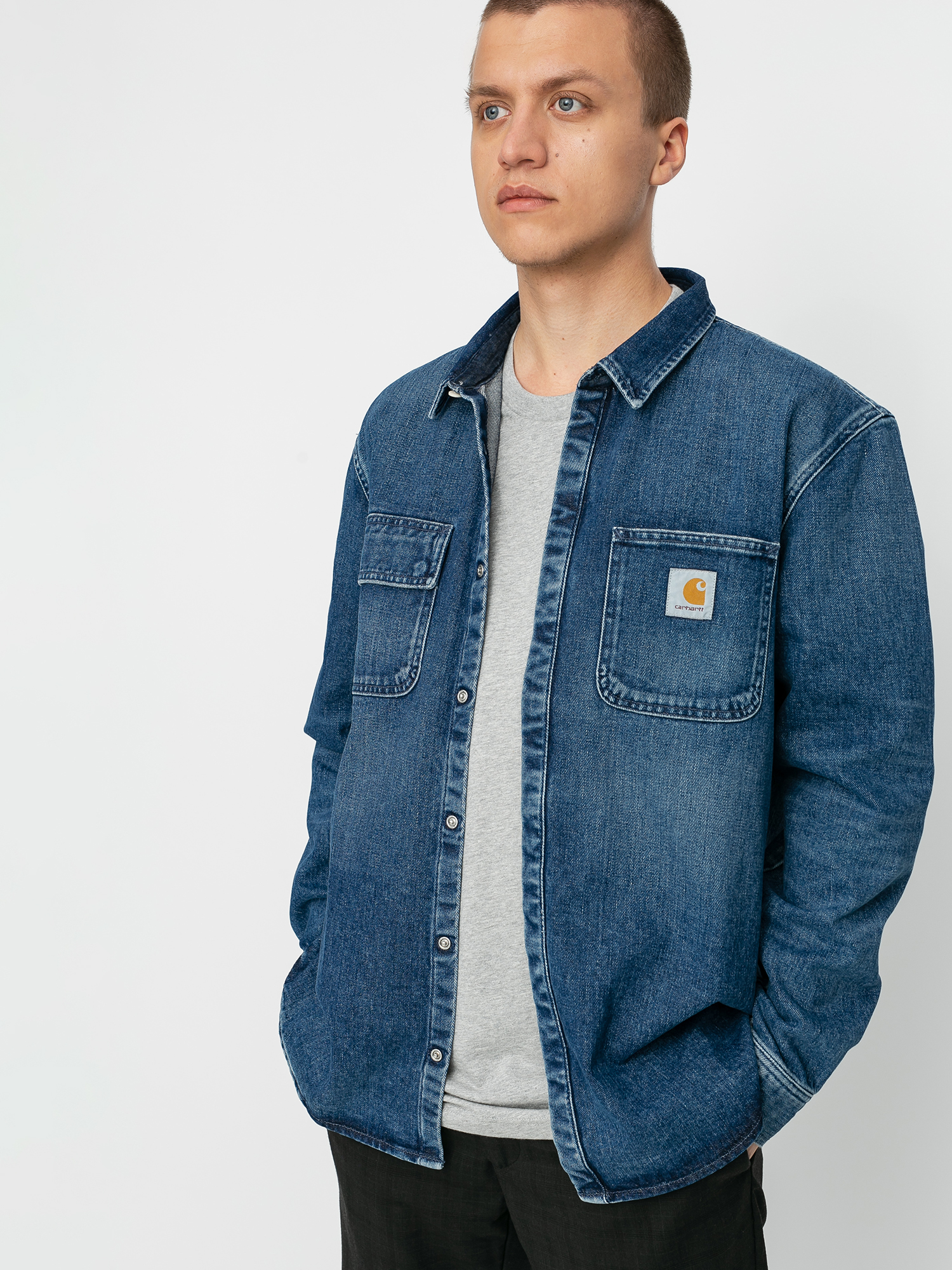 Koszula Carhartt WIP Salinac (blue)