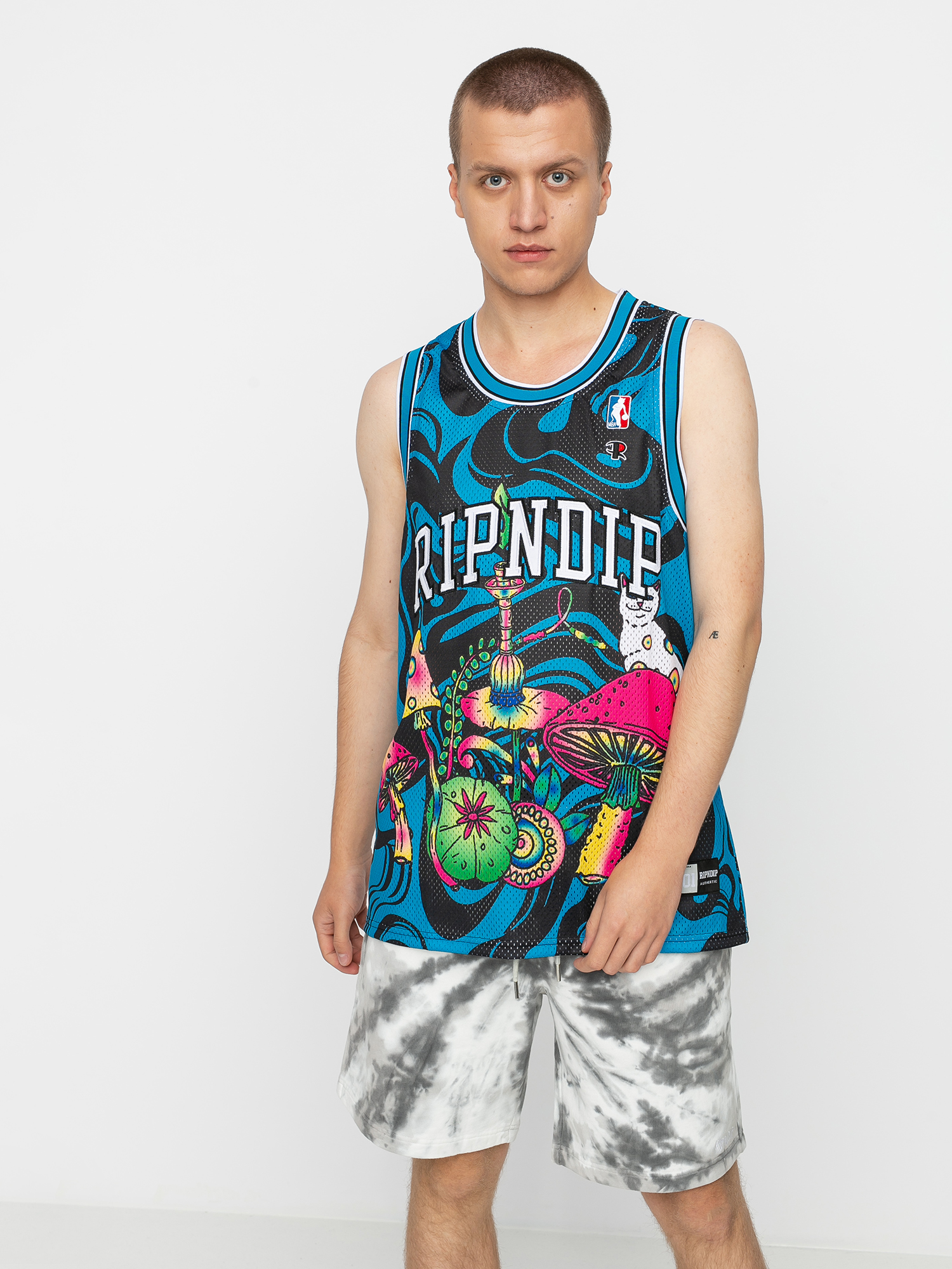 Koszulka RipNDip Psychedelic Basketball (black/blue)