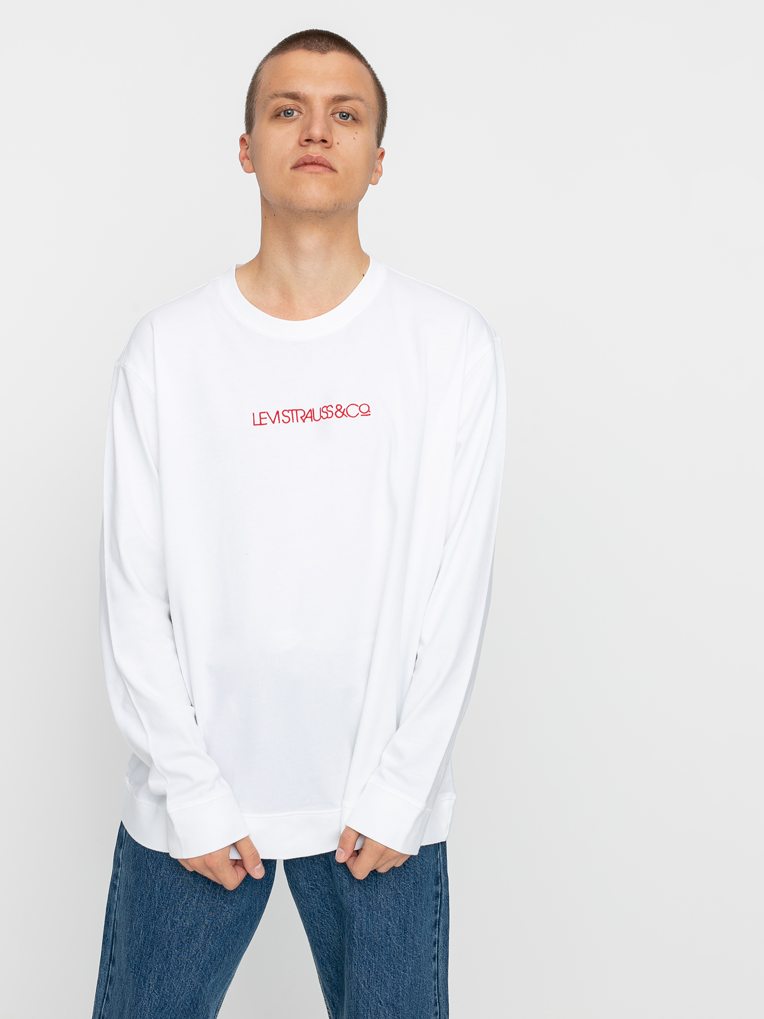 Longsleeve Levi's® Oversized Logo (linear white)