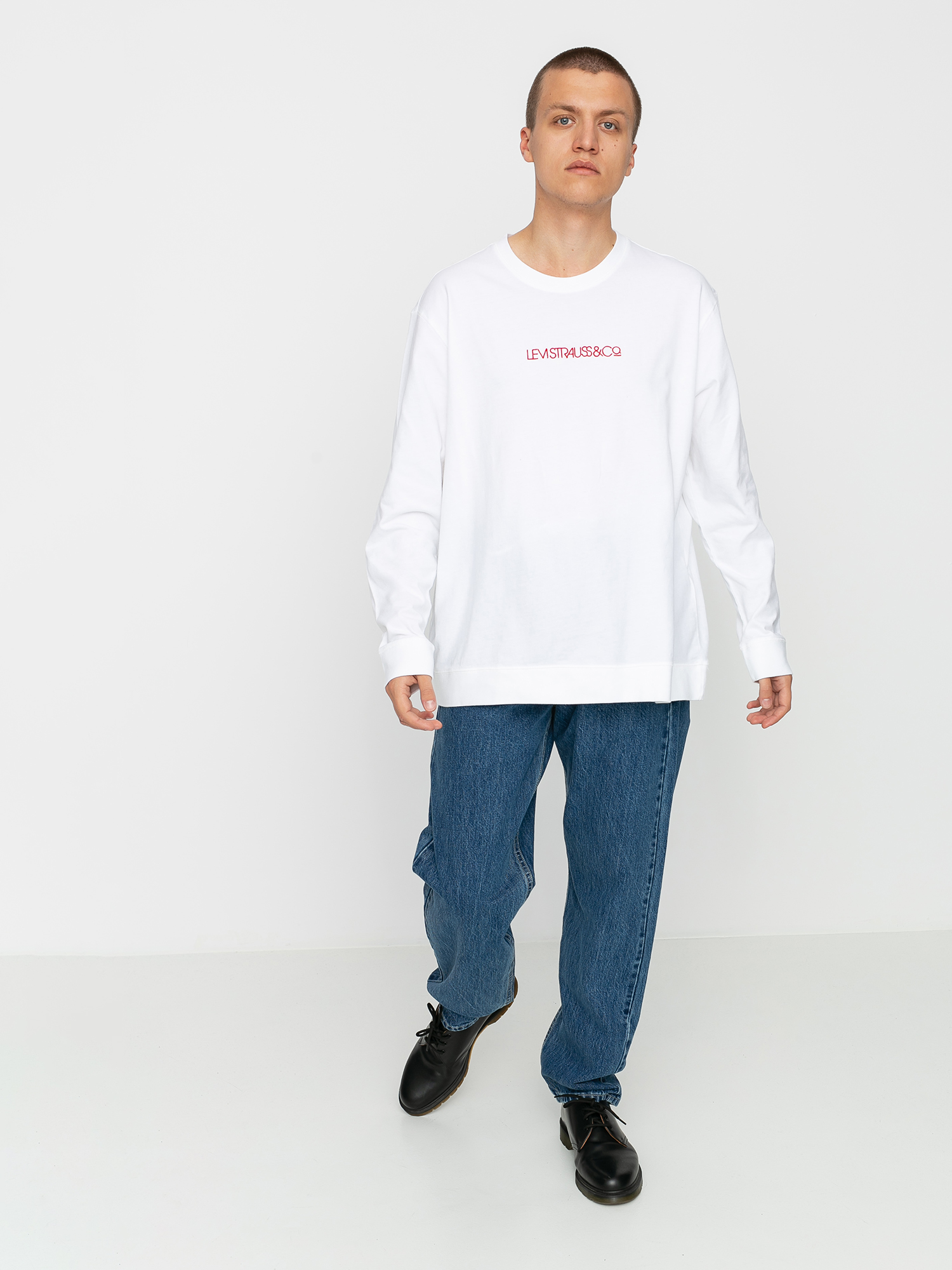 Longsleeve Levi's® Oversized Logo (linear white)