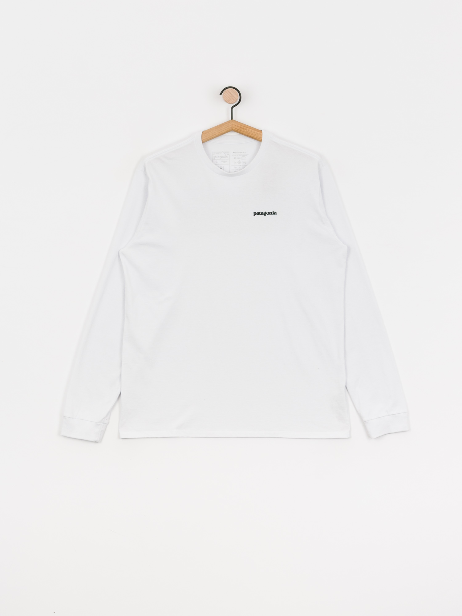 Longsleeve Patagonia P 6 Logo Responsibili (white)