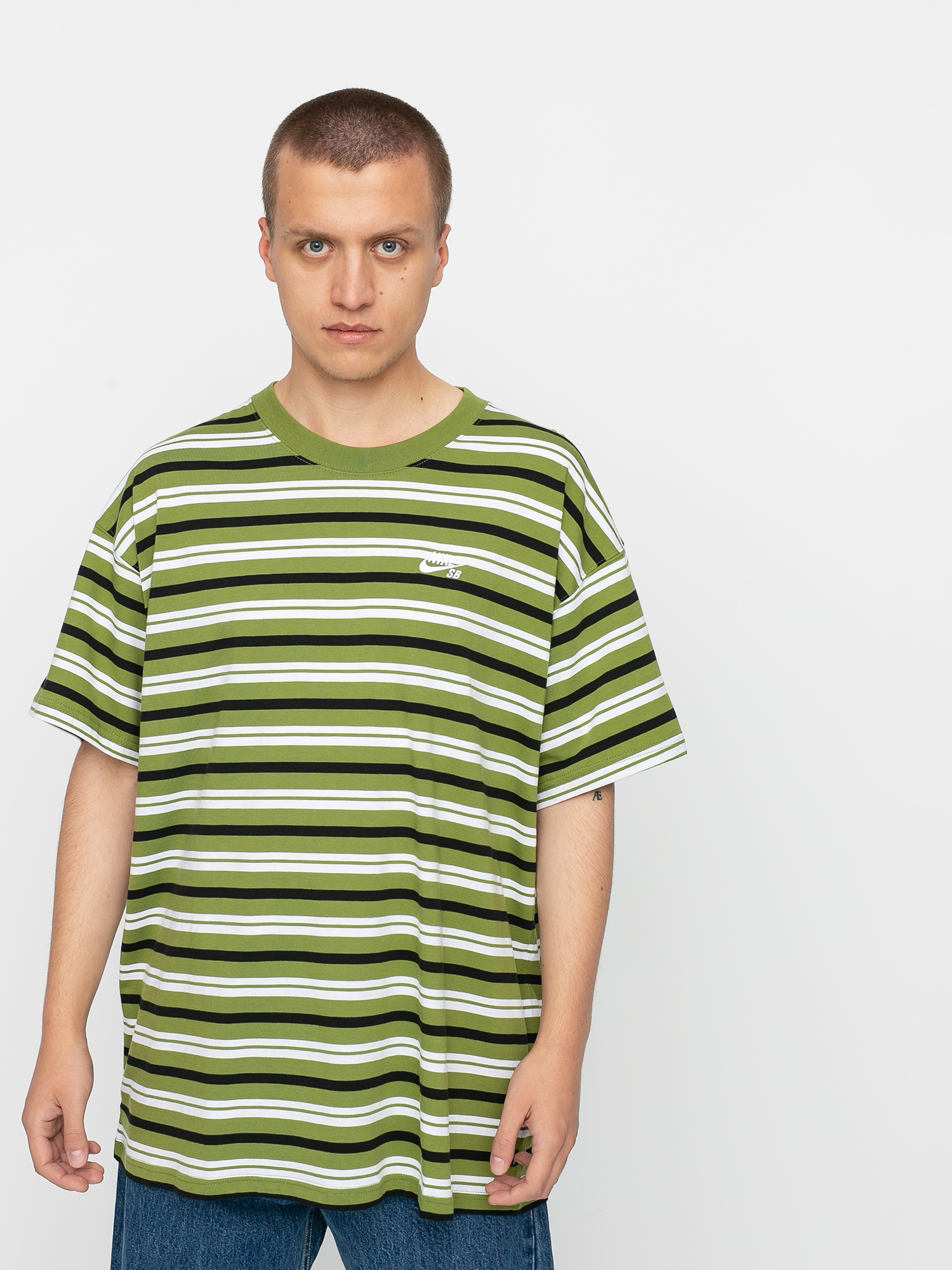 T-shirt Nike SB Stripe (asparagus)