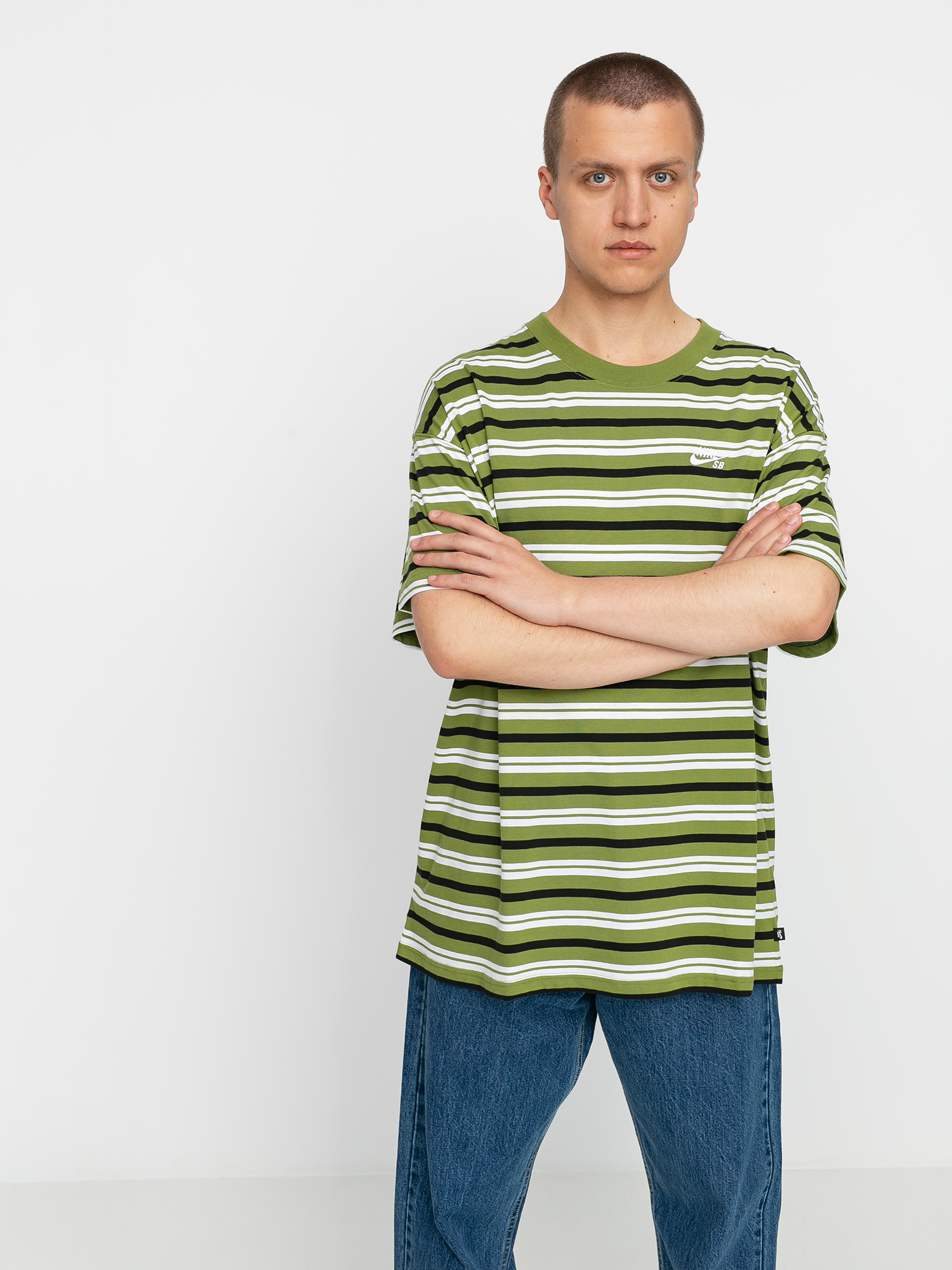 T-shirt Nike SB Stripe (asparagus)