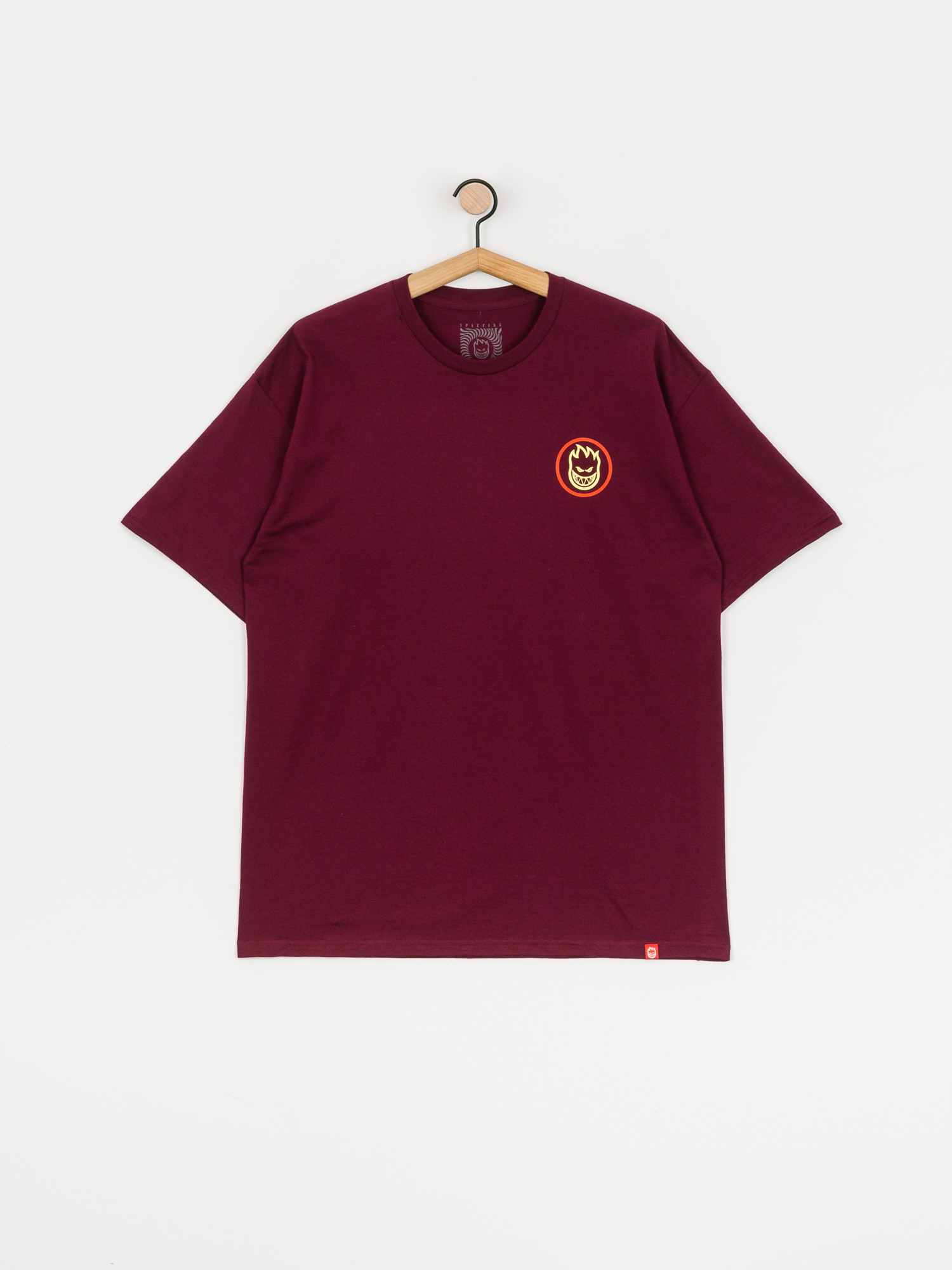 T-shirt Spitfire Og Clsc Swrl Fd (burgundy/yellow)