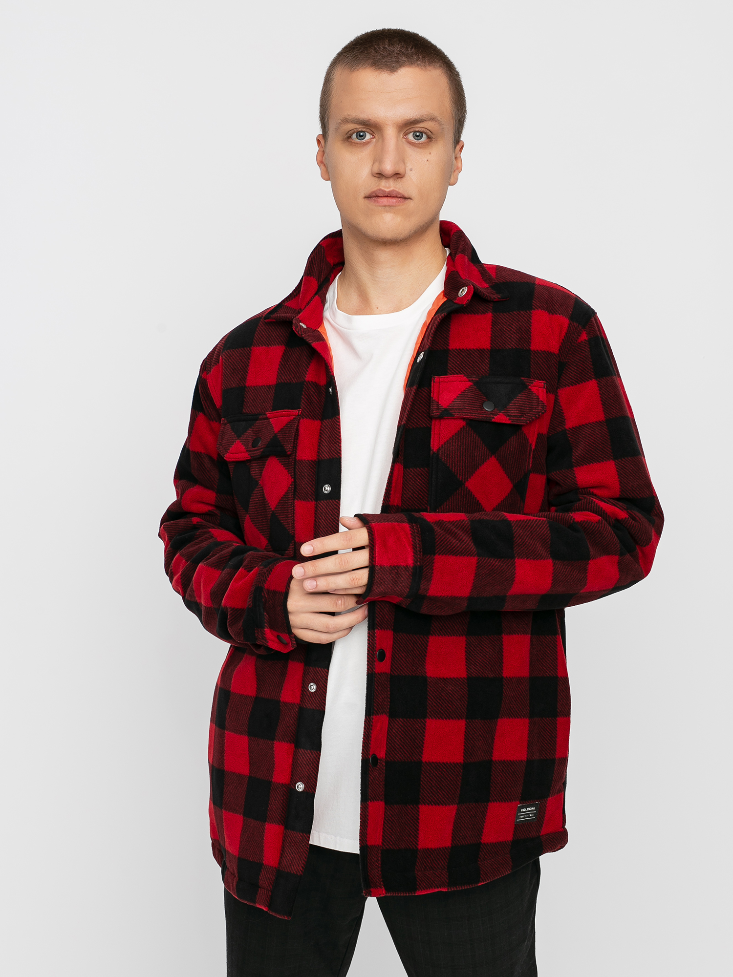 Kurtka Volcom Bower Polar Fleece (rio red)