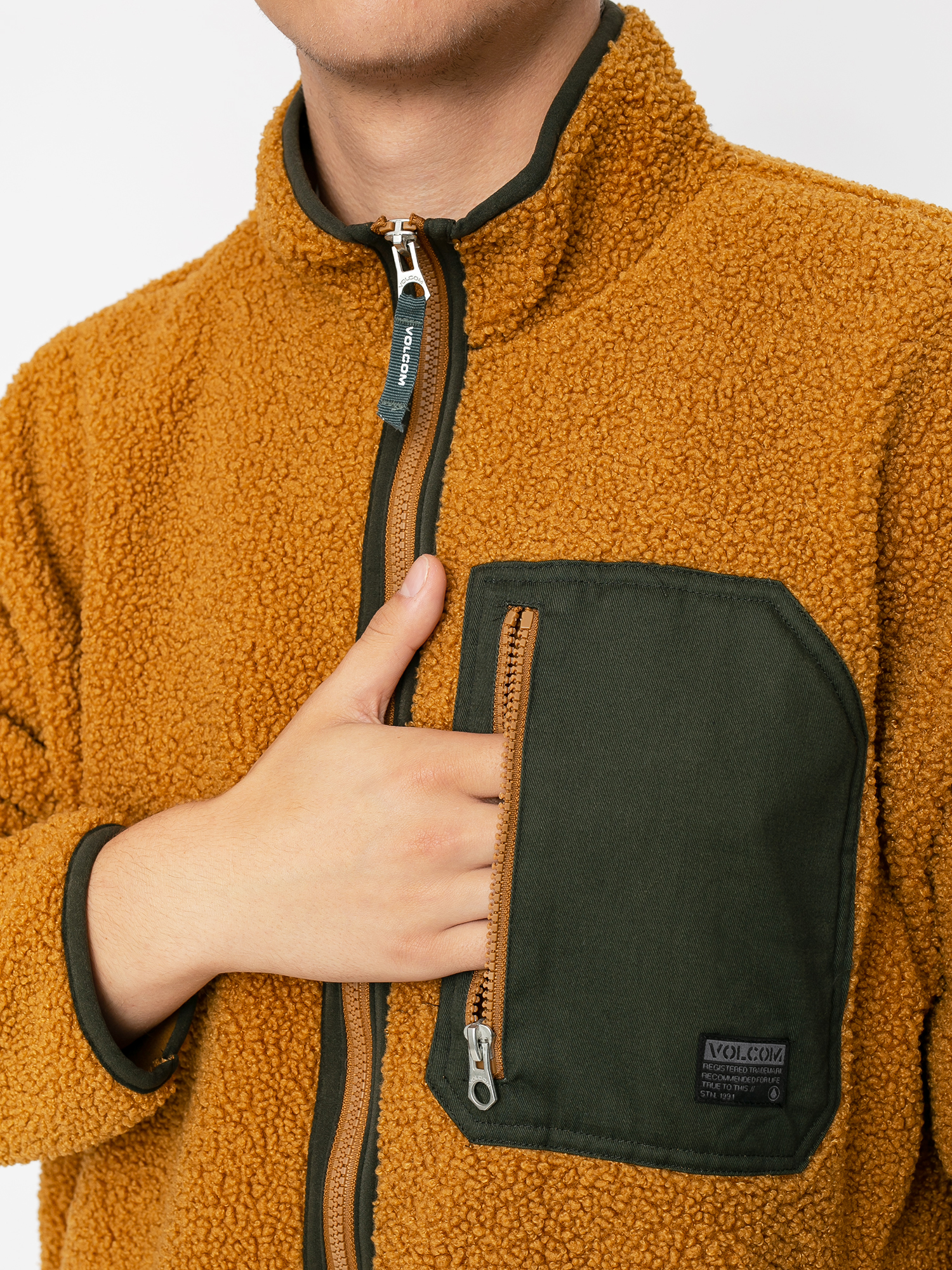 Bluza Volcom Muzzer Fuzzar (golden brown)