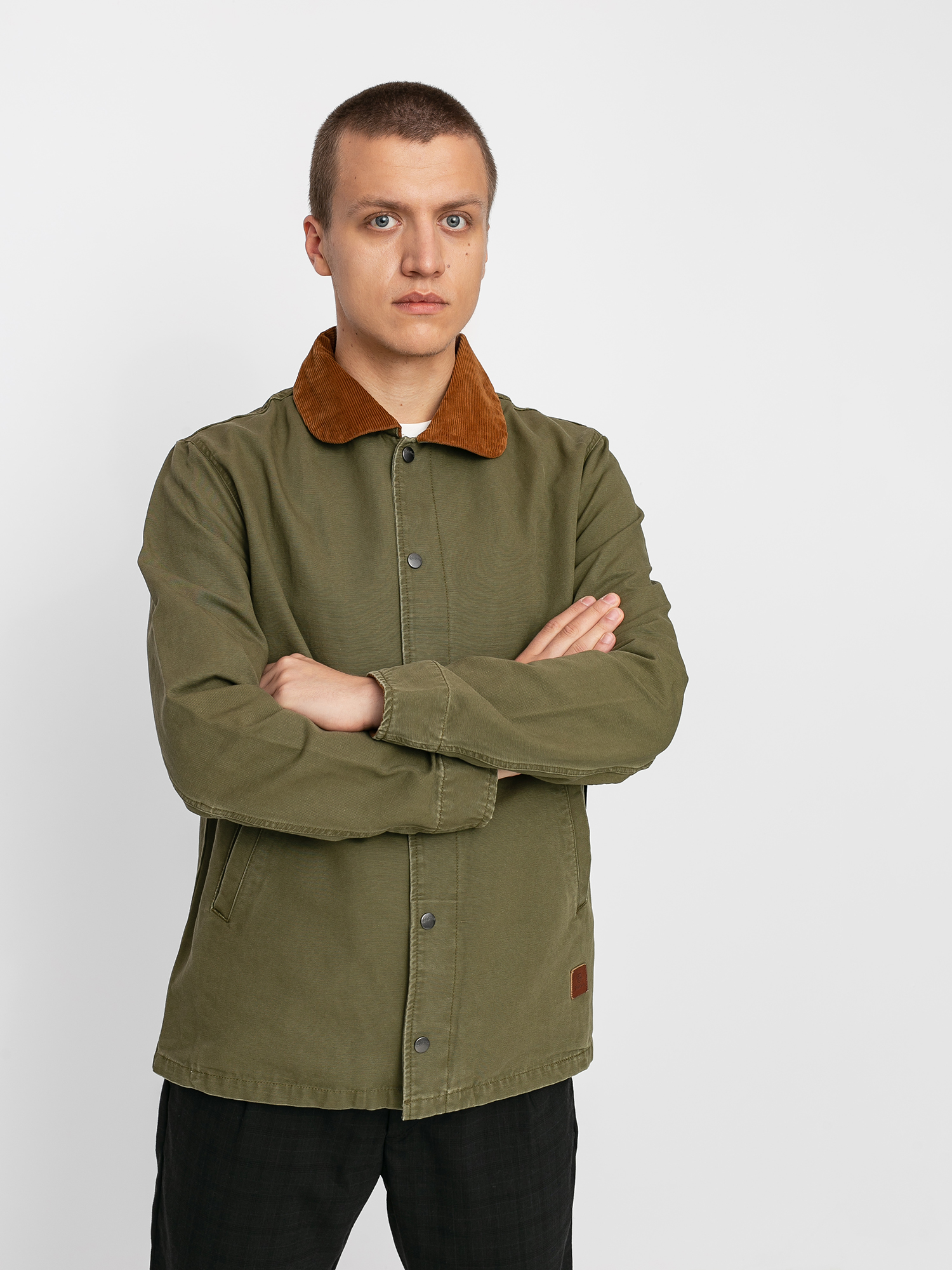brixton mast jacket olive