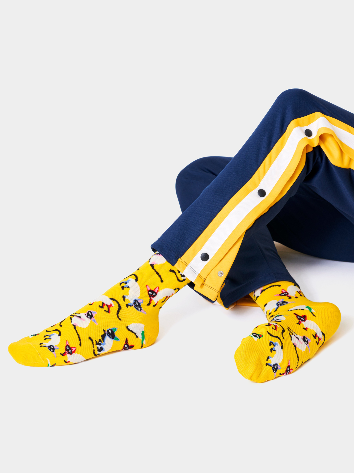 Skarpetki Happy Socks Siamese Cat (yellow)