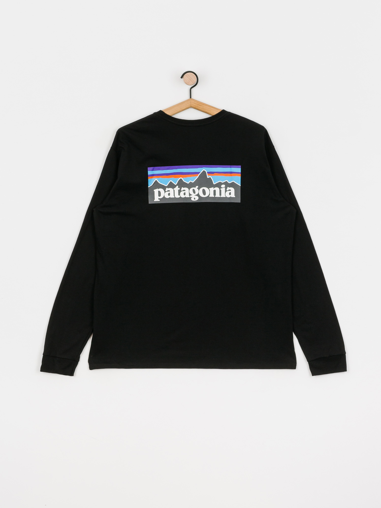 Longsleeve Patagonia P 6 Logo Responsibili (black)