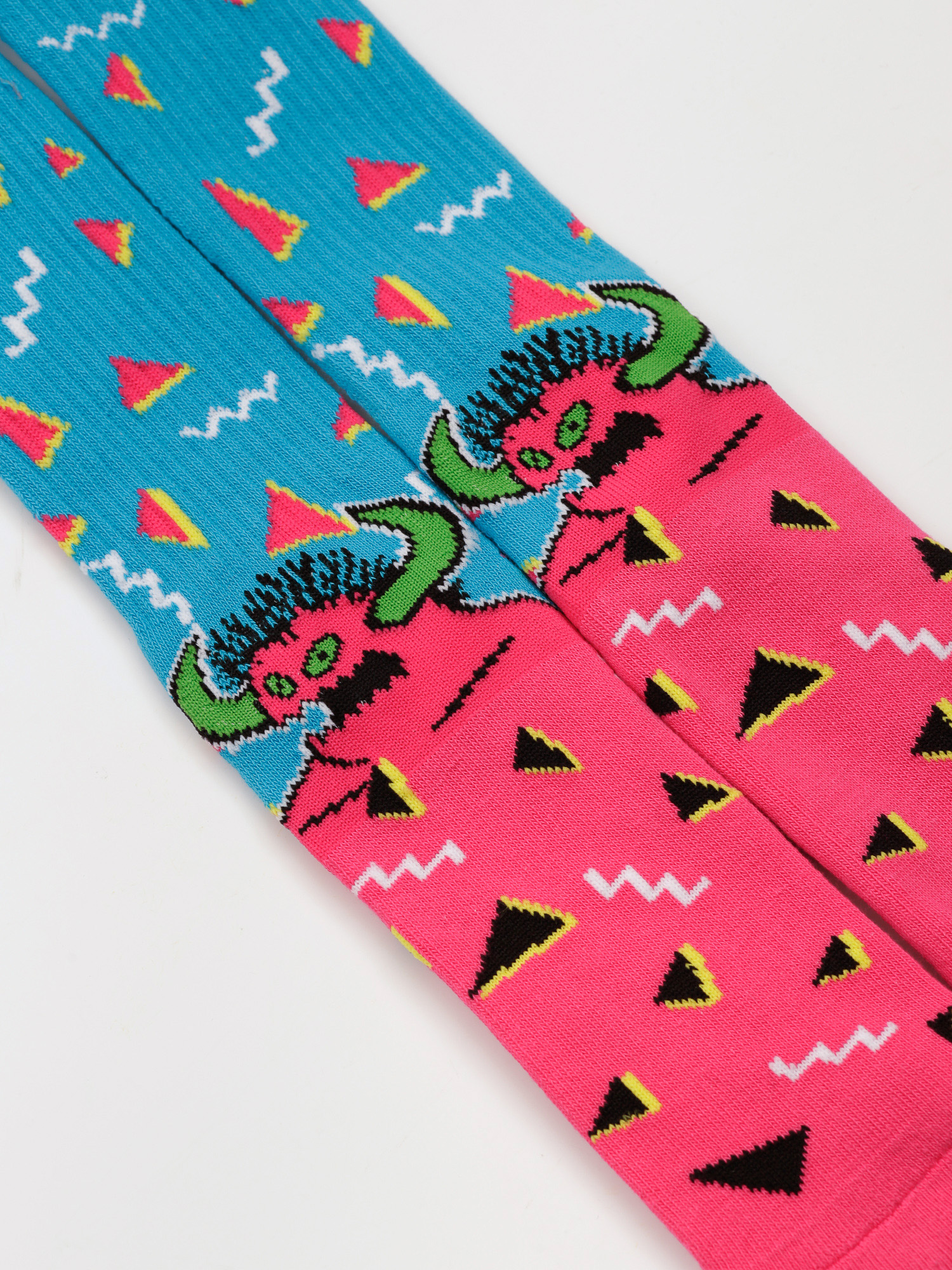 Skarpetki Toy Machine 80s Monster Crew (blue/pink)