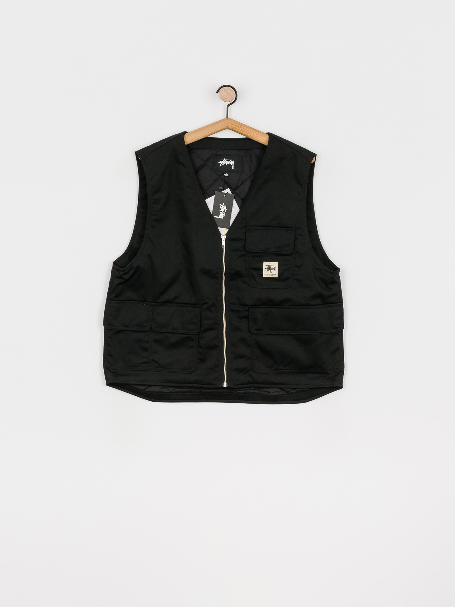 Kamizelka Stussy Insulated Work Vest - czarny (black)