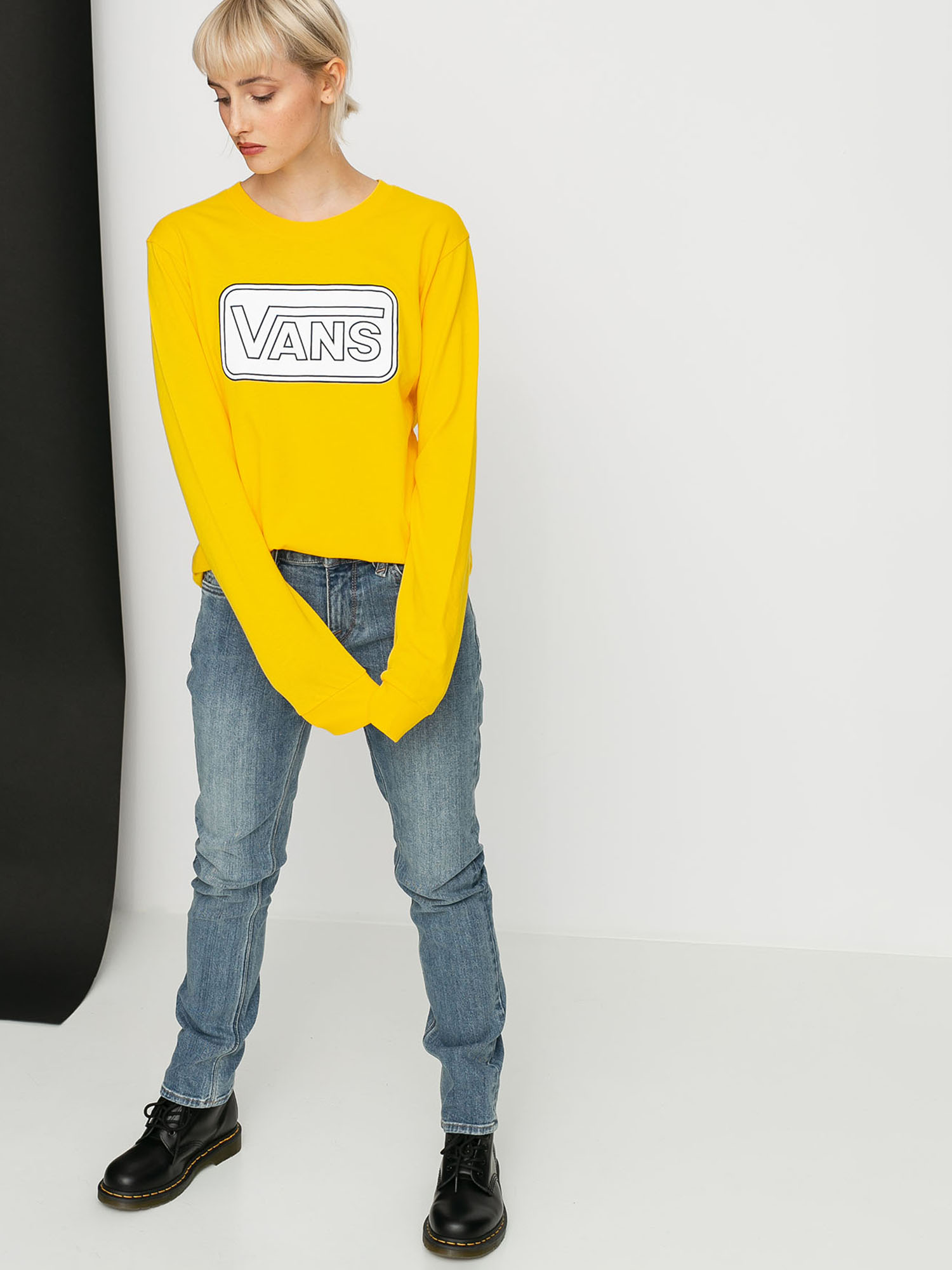 Longsleeve Vans Make Me Your Own Wmn (lemon chrome)