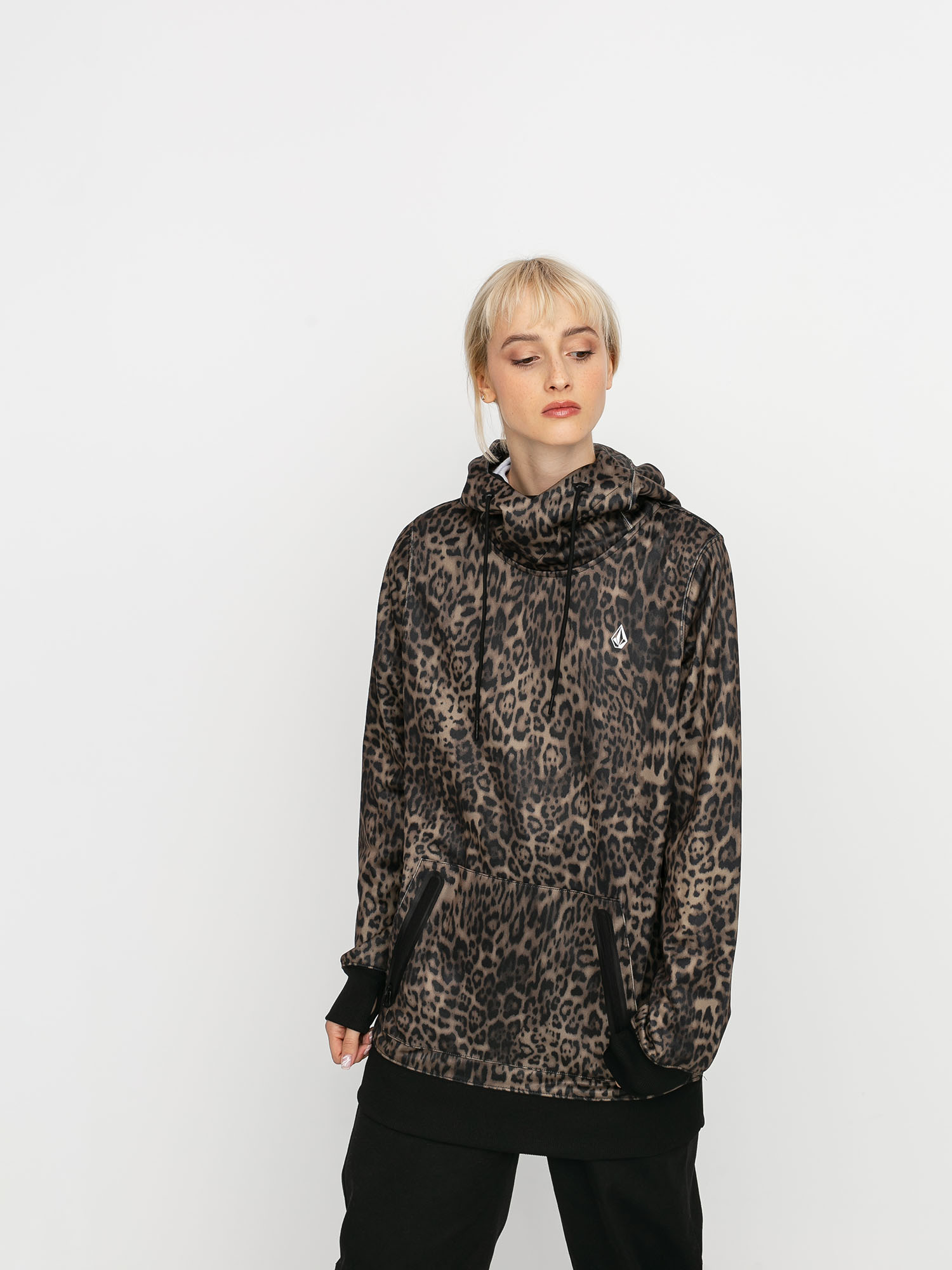 Damska Bluza aktywna Volcom Spring Shred HD (leopard)