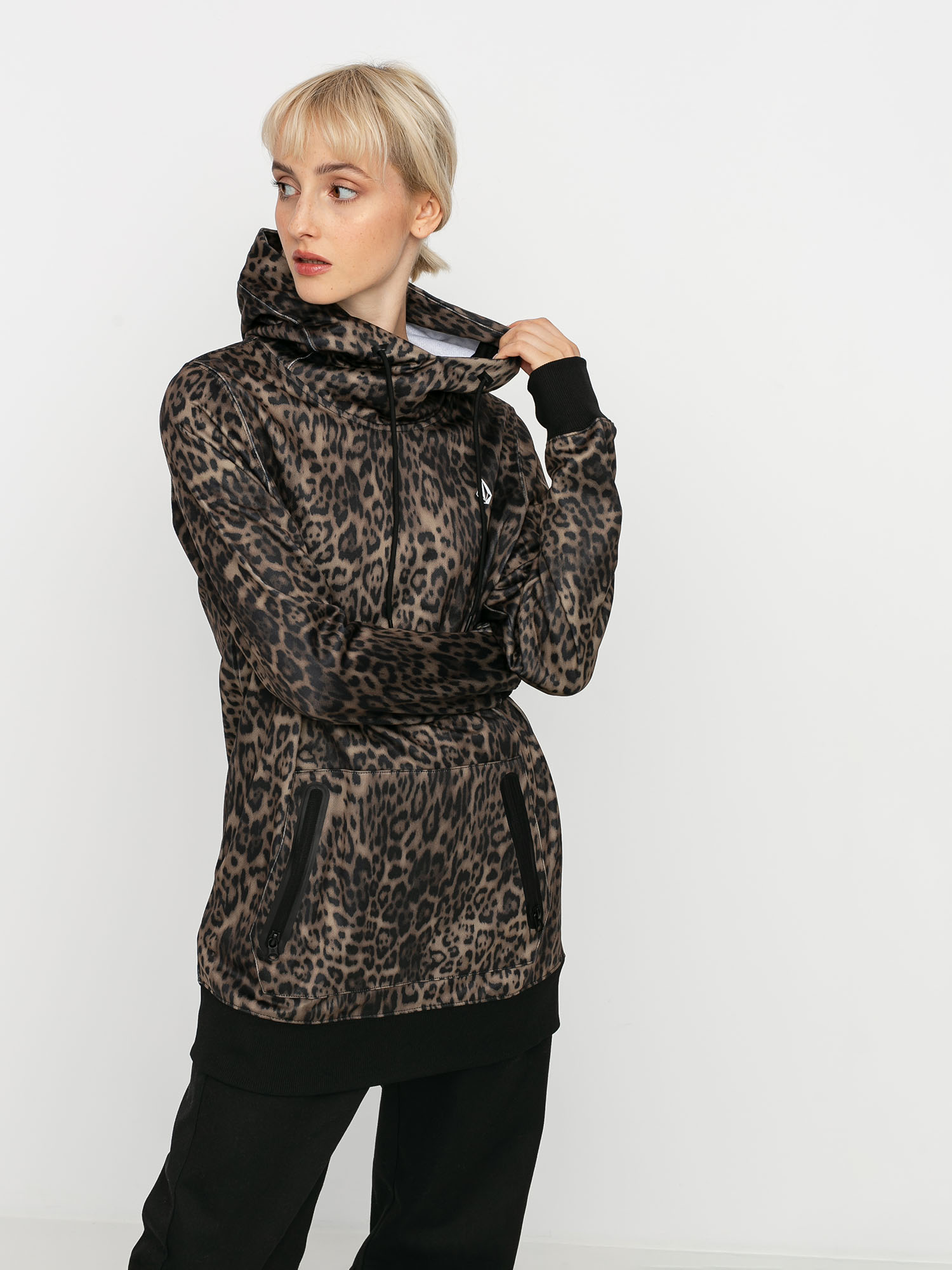 Damska Bluza aktywna Volcom Spring Shred HD (leopard)