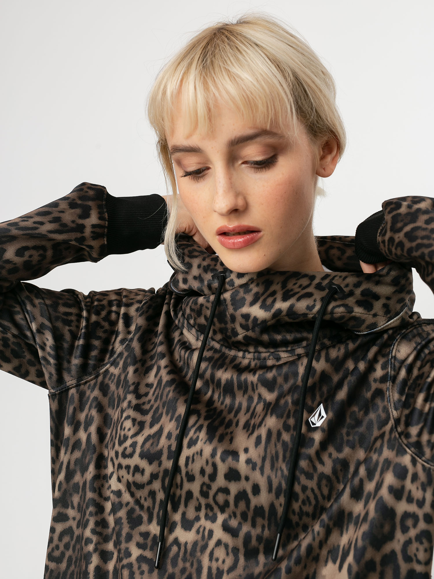 Damska Bluza aktywna Volcom Spring Shred HD (leopard)