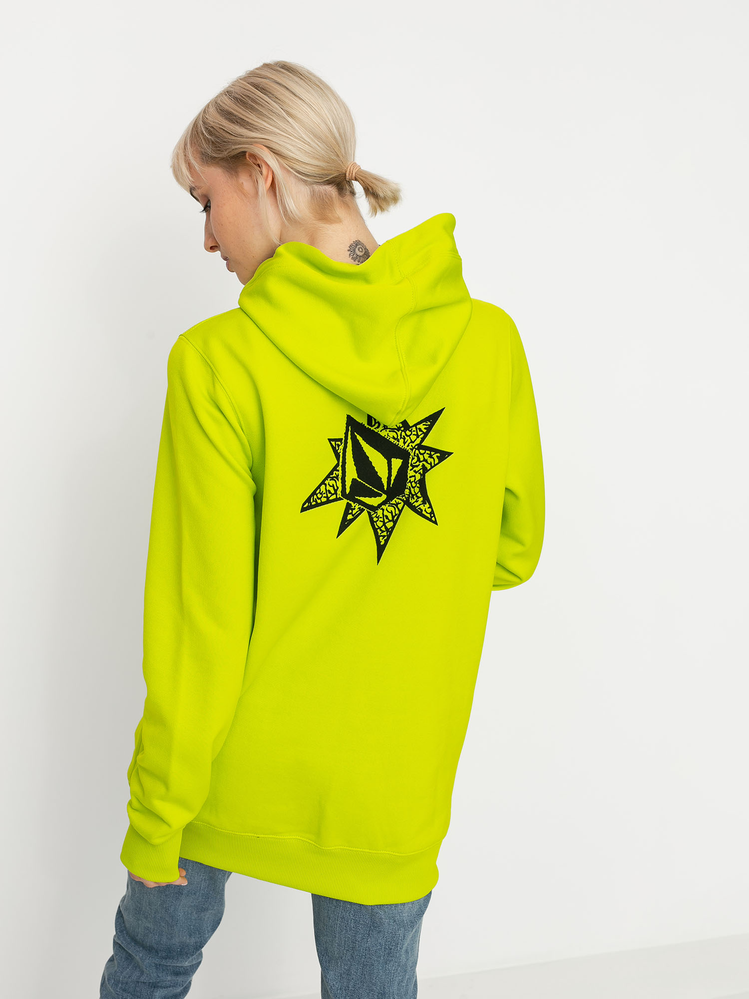 Damska Bluza aktywna Volcom Spring Shred HD (lime)