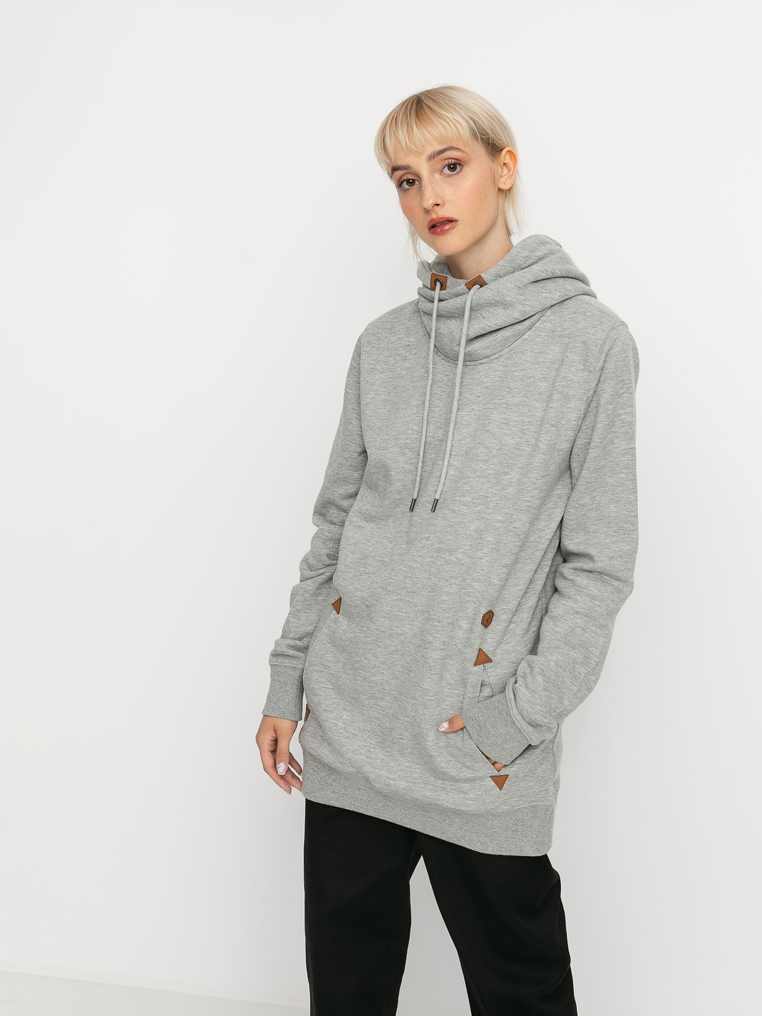 Damska Bluza aktywna Volcom Tower HD (heather grey)