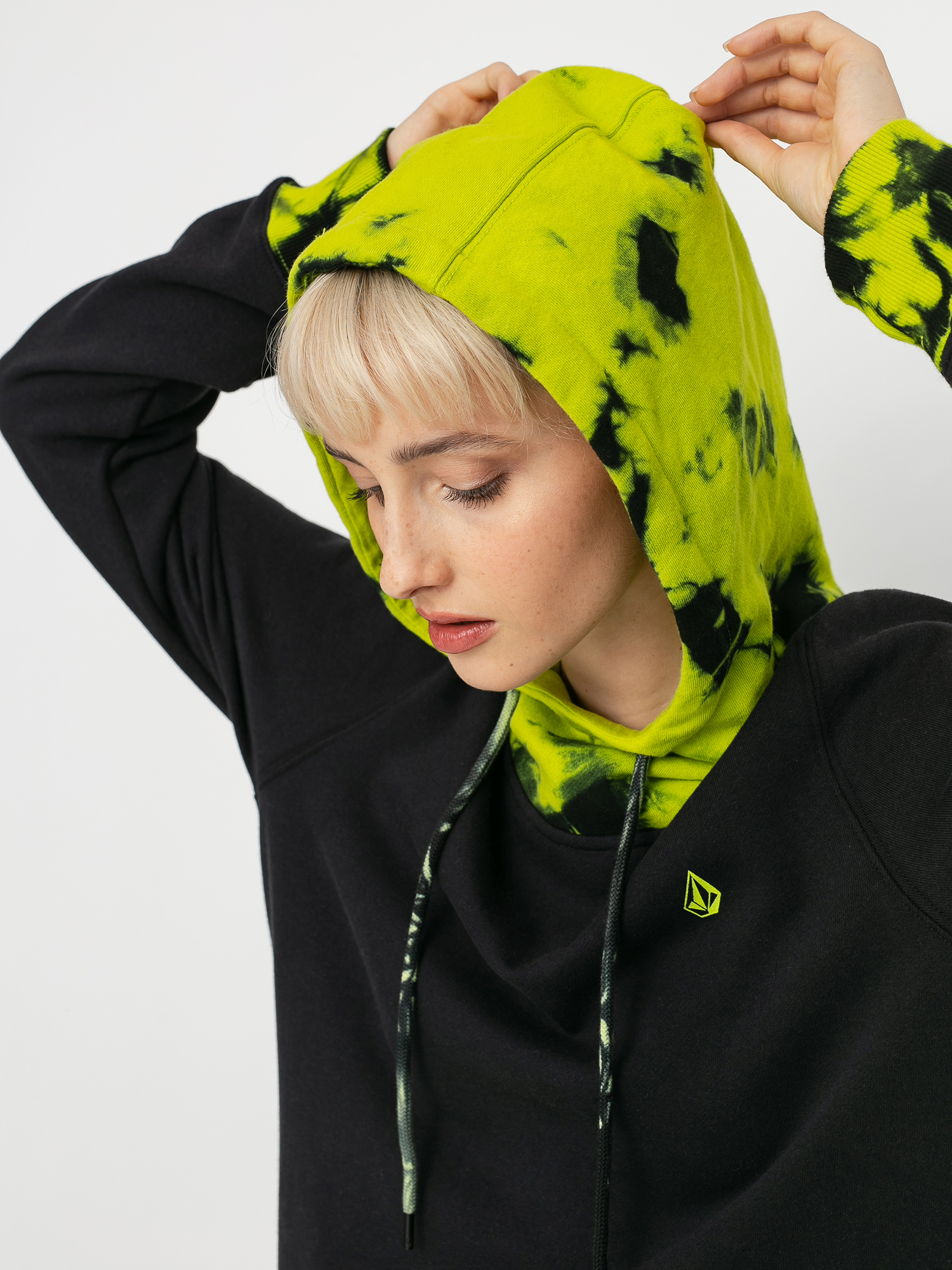 Bluza z kapturem Volcom Costus HD Wmn (lime)