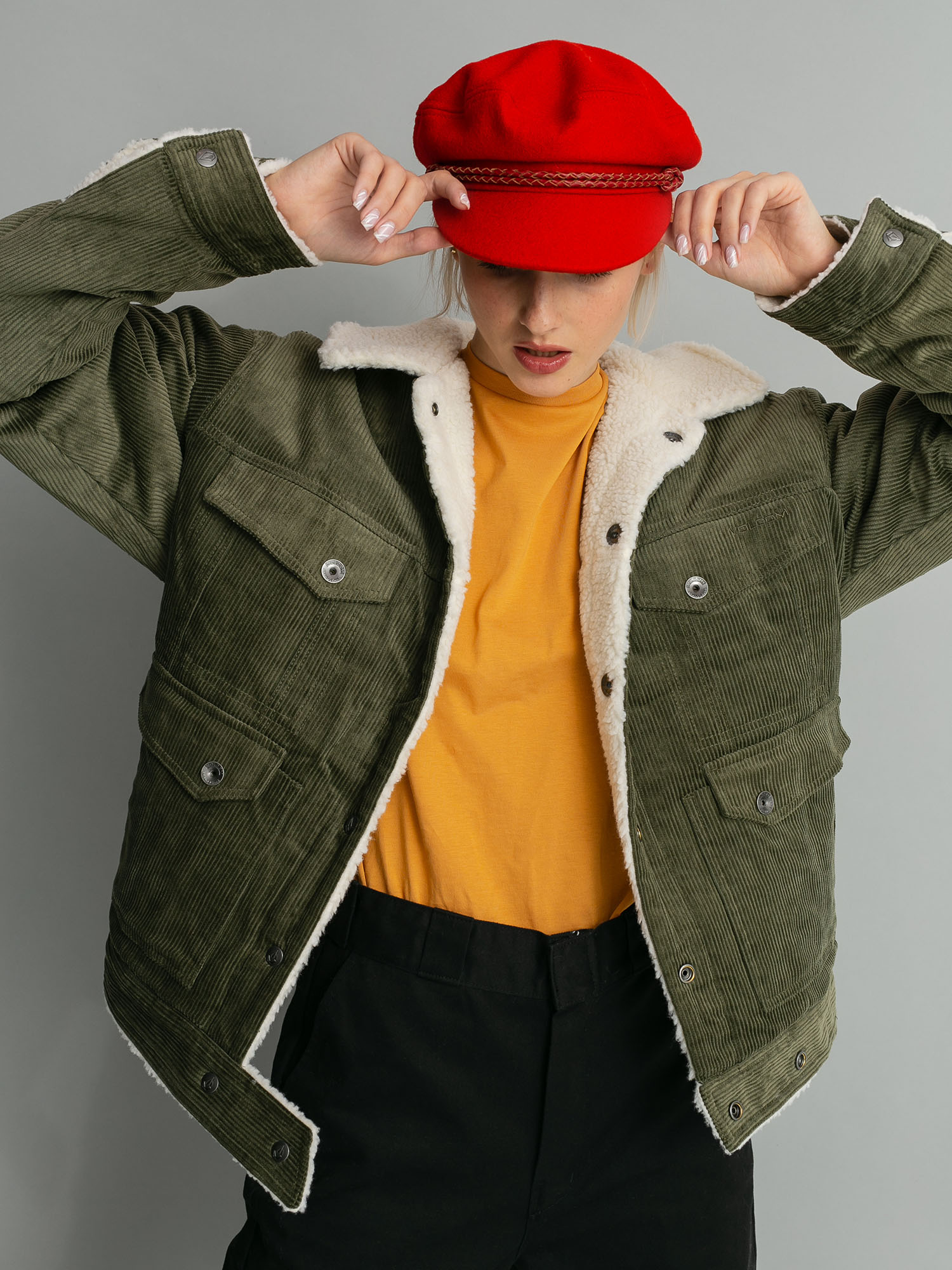 Kurtka Volcom Woodstone Reversible Wmn (olive)