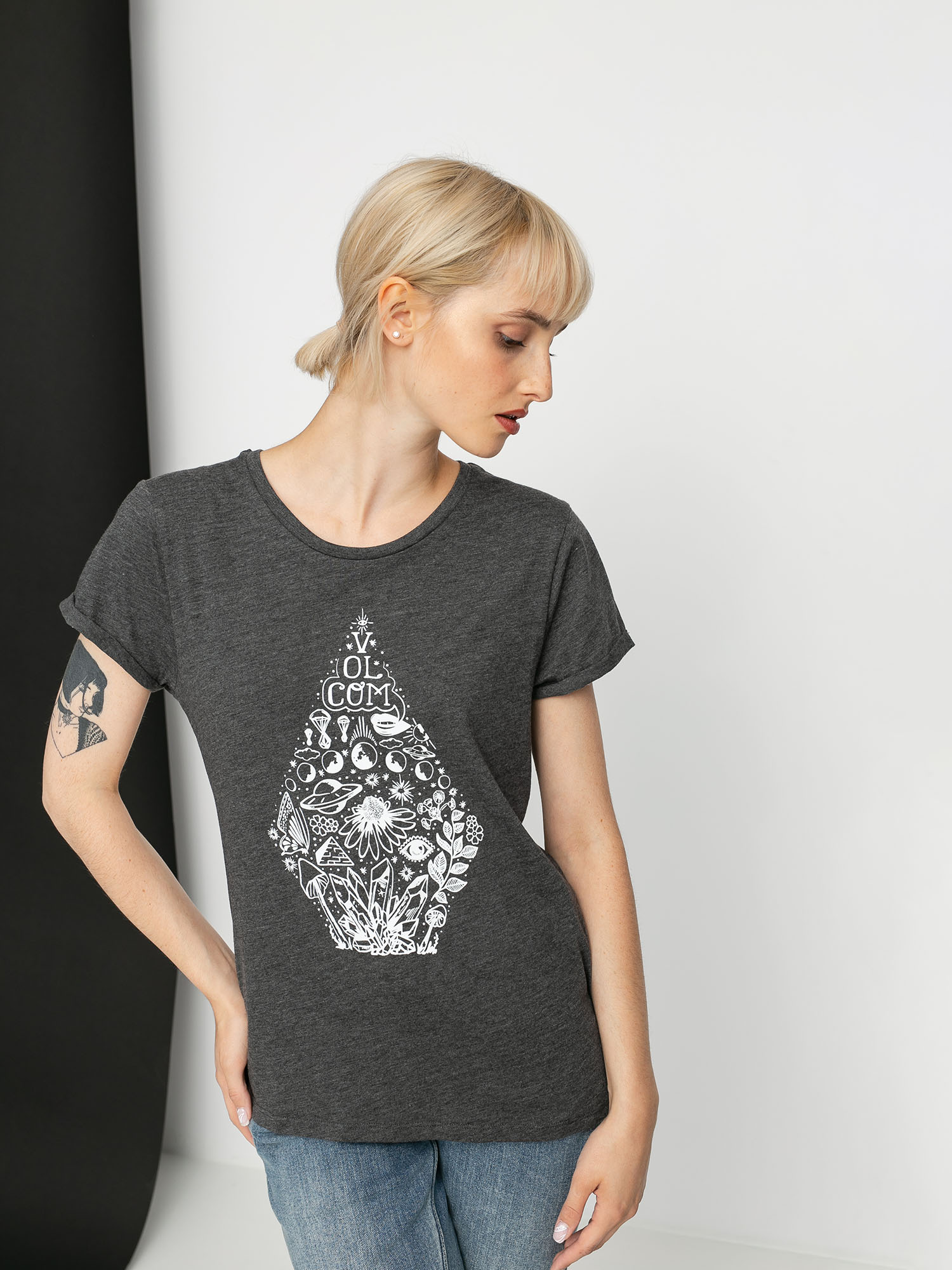 T-shirt Volcom Radical Daze Wmn (charcoal)