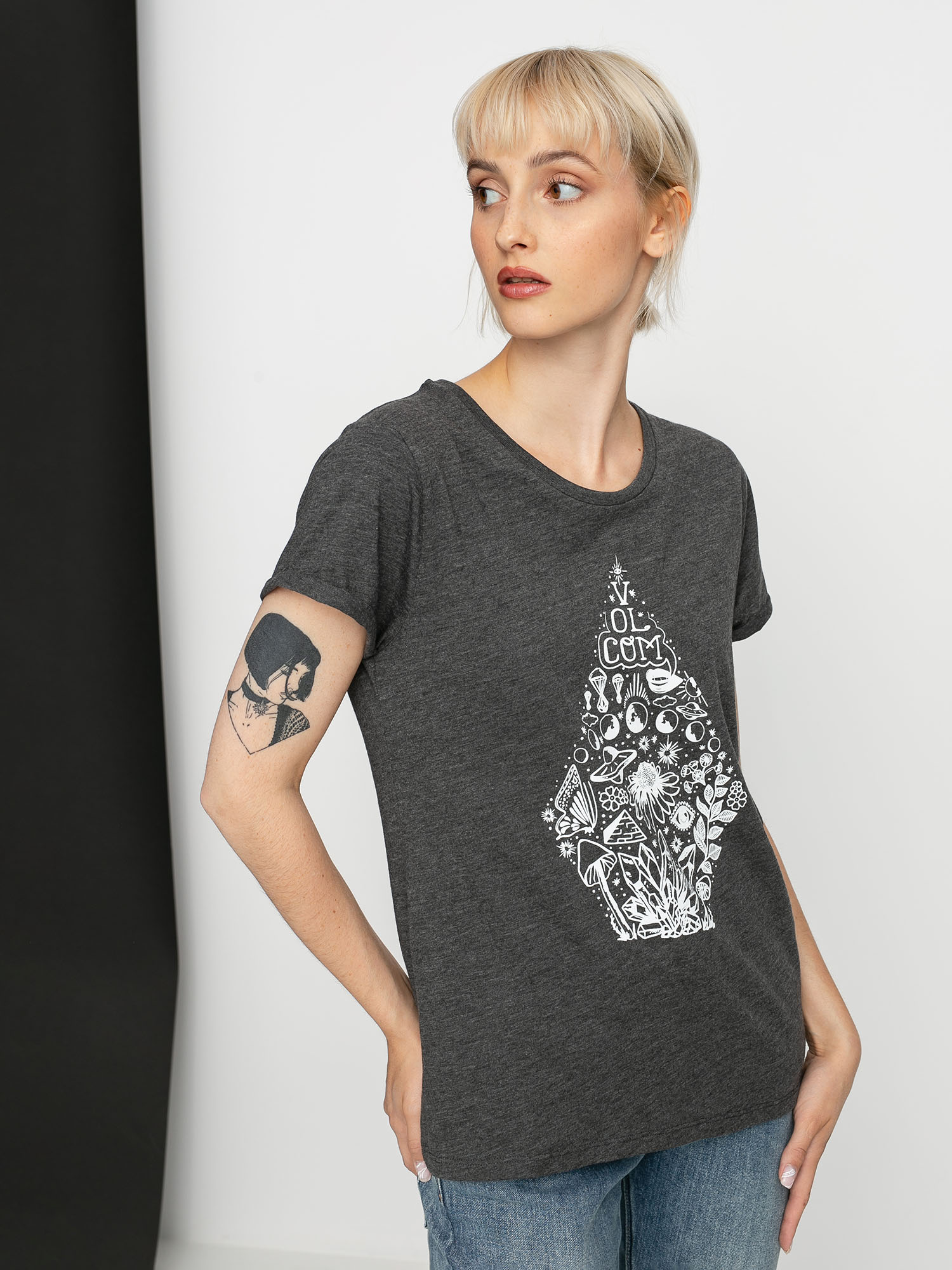 T-shirt Volcom Radical Daze Wmn (charcoal)