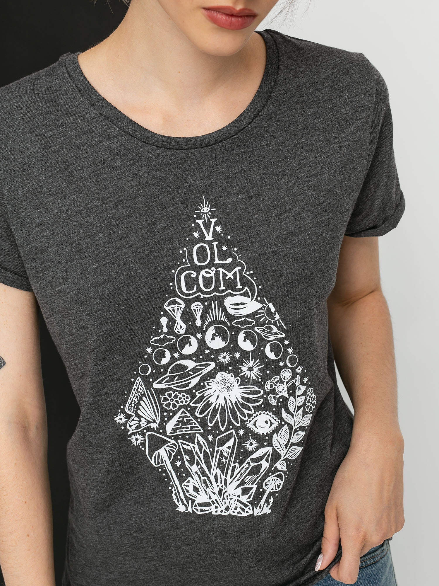 T-shirt Volcom Radical Daze Wmn (charcoal)