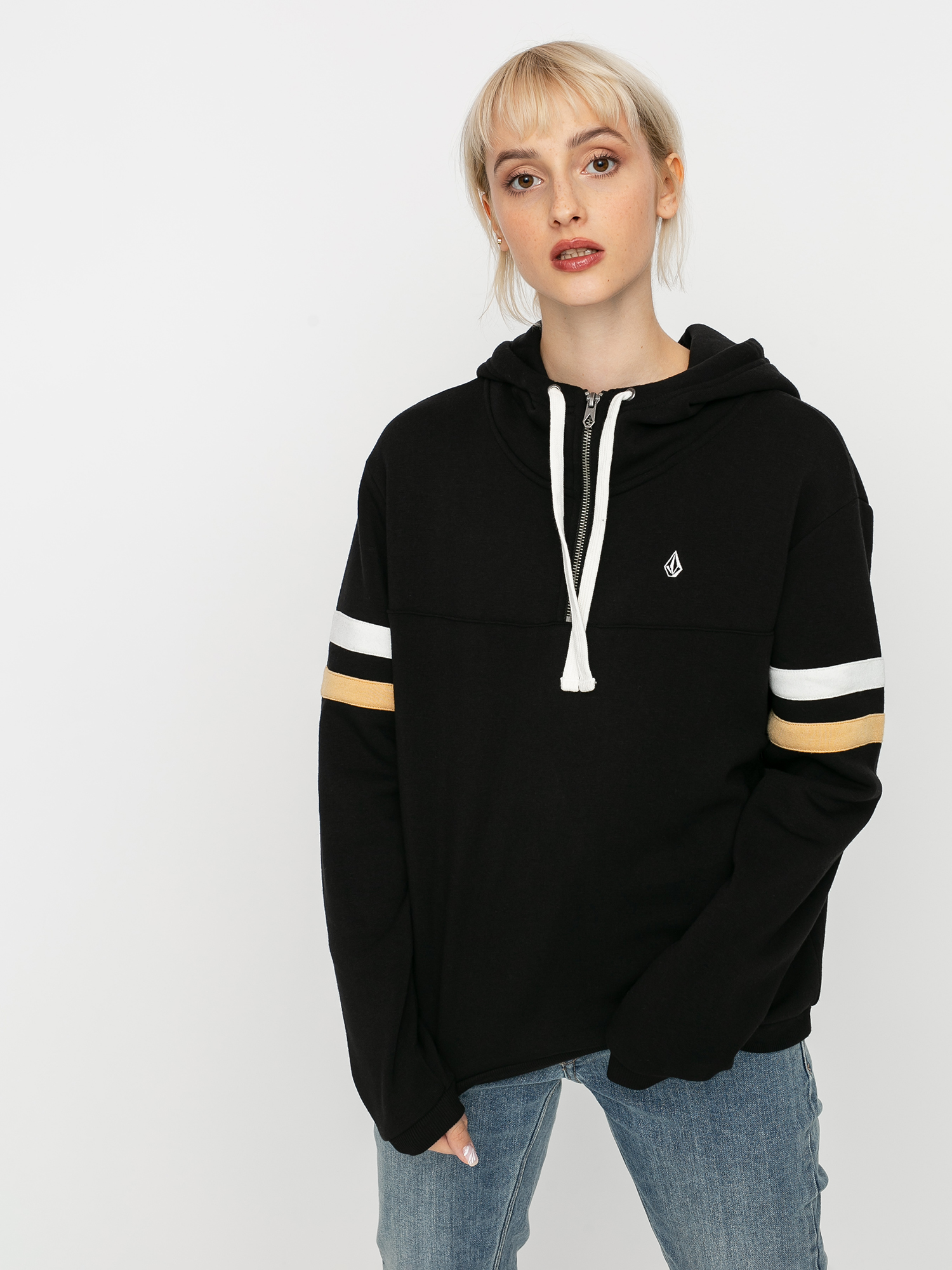 Bluza z kapturem Volcom Color Coded HD Wmn (black)