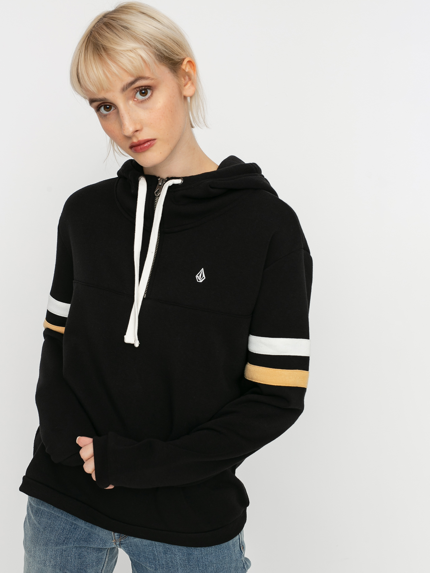 Bluza z kapturem Volcom Color Coded HD Wmn (black)
