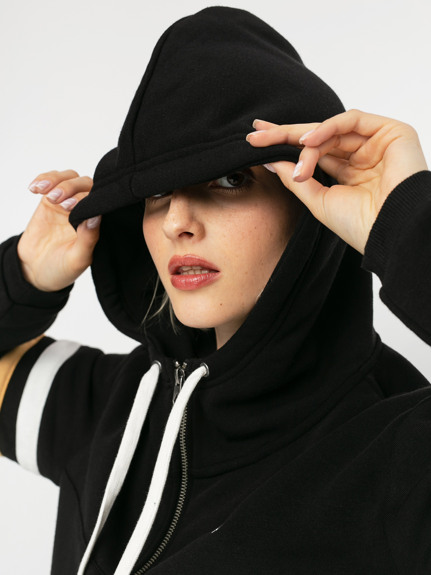 Bluza z kapturem Volcom Color Coded HD Wmn (black)