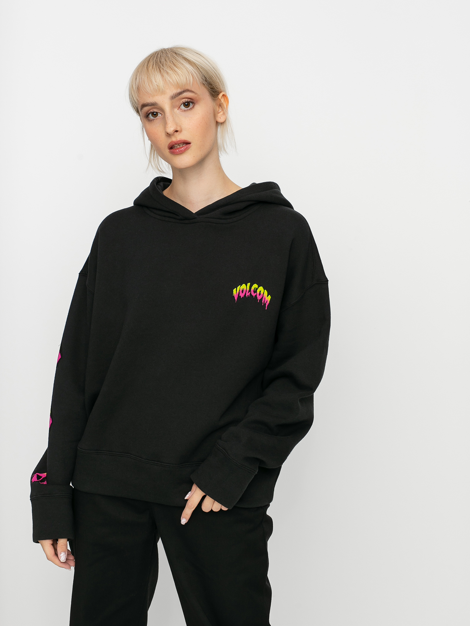 Bluza z kapturem Volcom Fa Walrave HD Wmn (black)