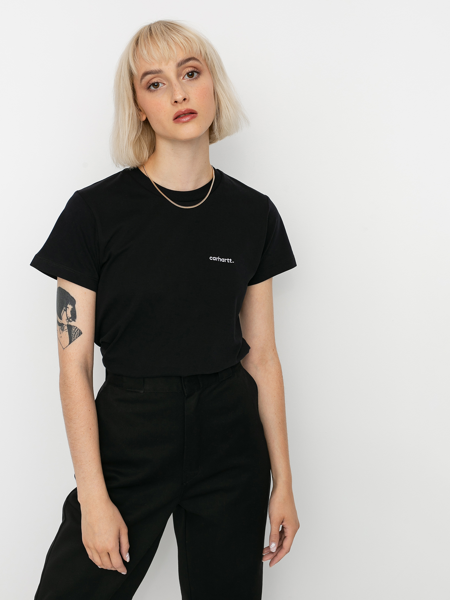 T-shirt Carhartt WIP Typeface Wmn (black/white)