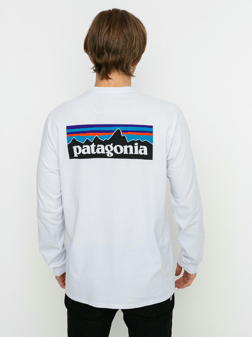 Longsleeve Patagonia P 6 Logo Responsibili (white)